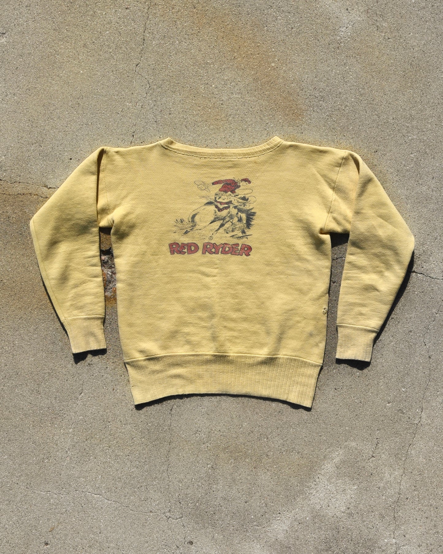 1950s Red Ryder Rodeo Horseback Sweatshirt