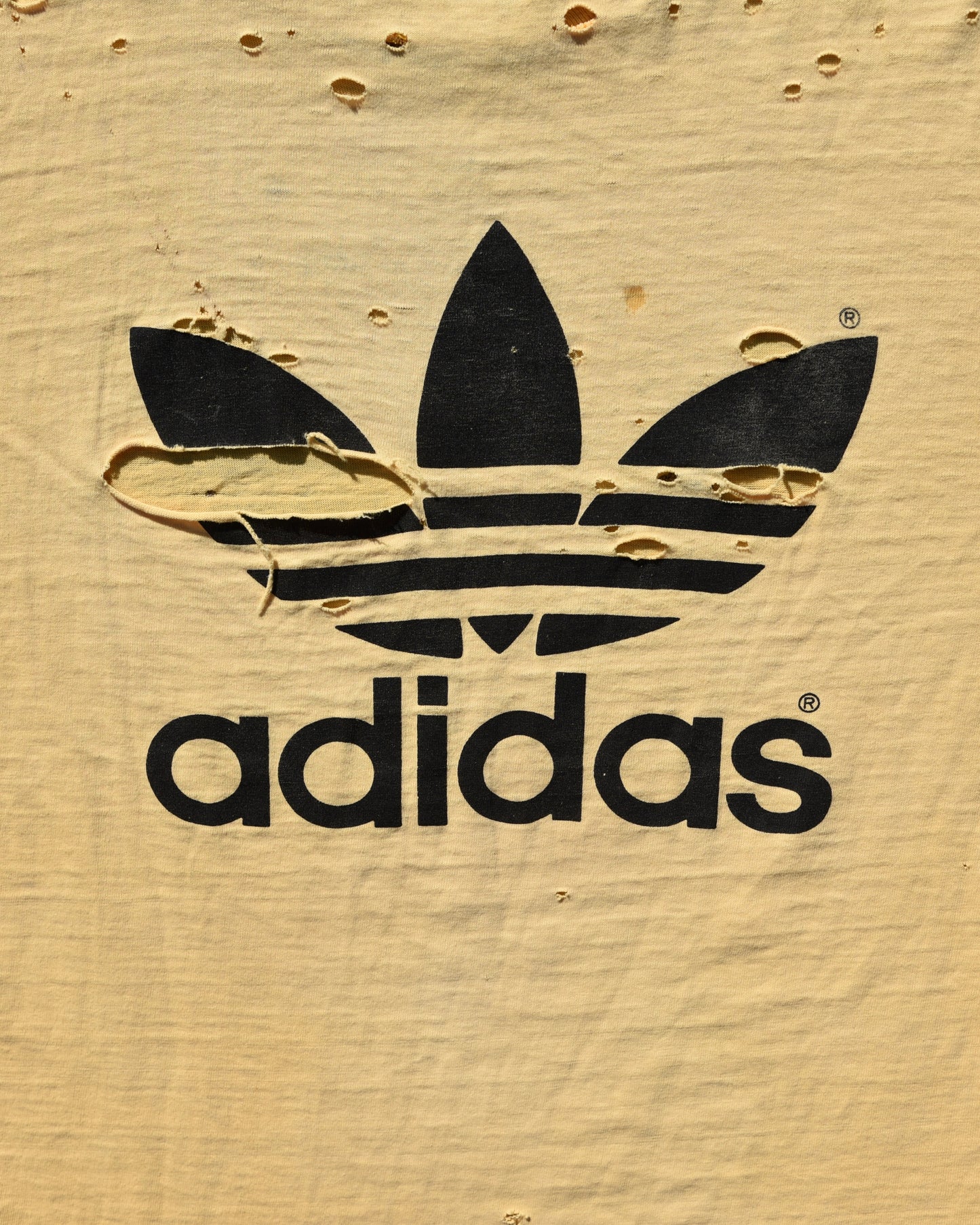 1970s Thrashed Adidas Tshirt