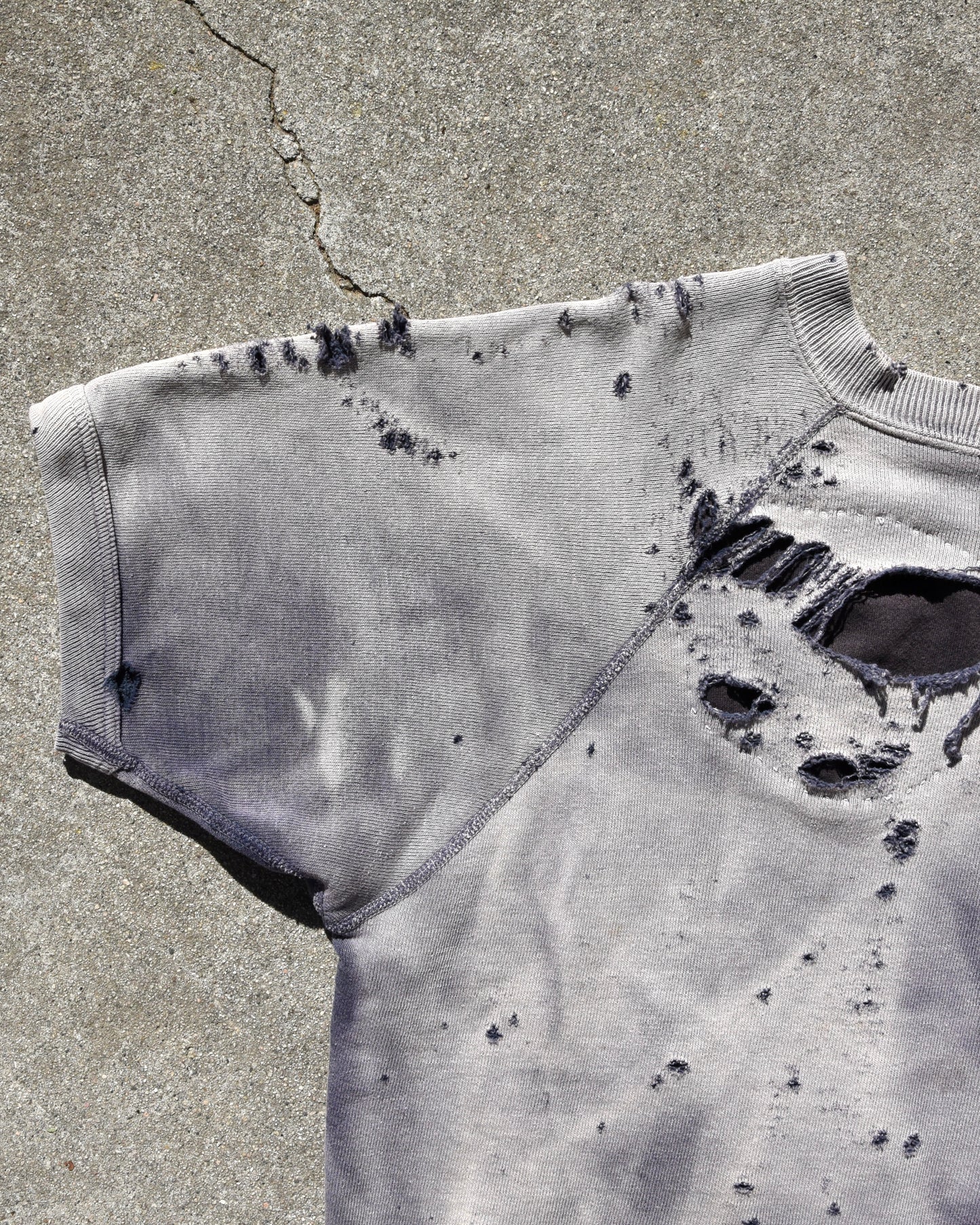 Vintage Thrashed and Sun Faded 1960s S/S Sweatshirt