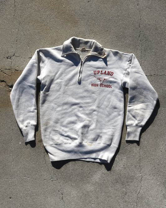 1950s Champion Upland High School Quarter Zip Sweatshirt