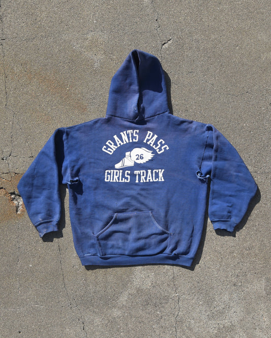 1960s Sun Faded Grants Pass Girls Track Hoodie