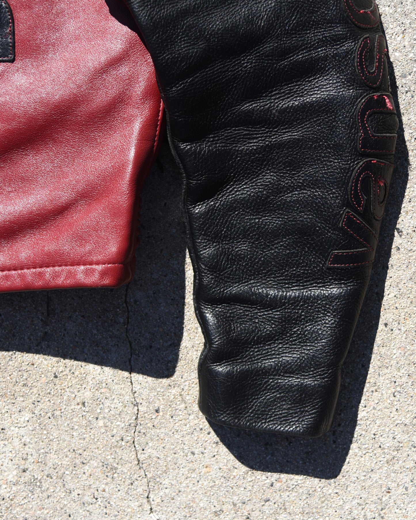 1990s Vanson Star Racing Motorcycle Jacket Size 42