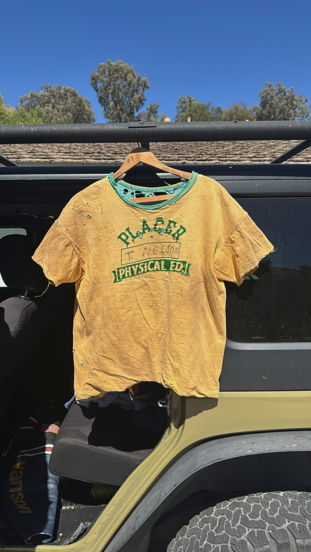 1950s Placer Phys Ed Double Face Tshirt