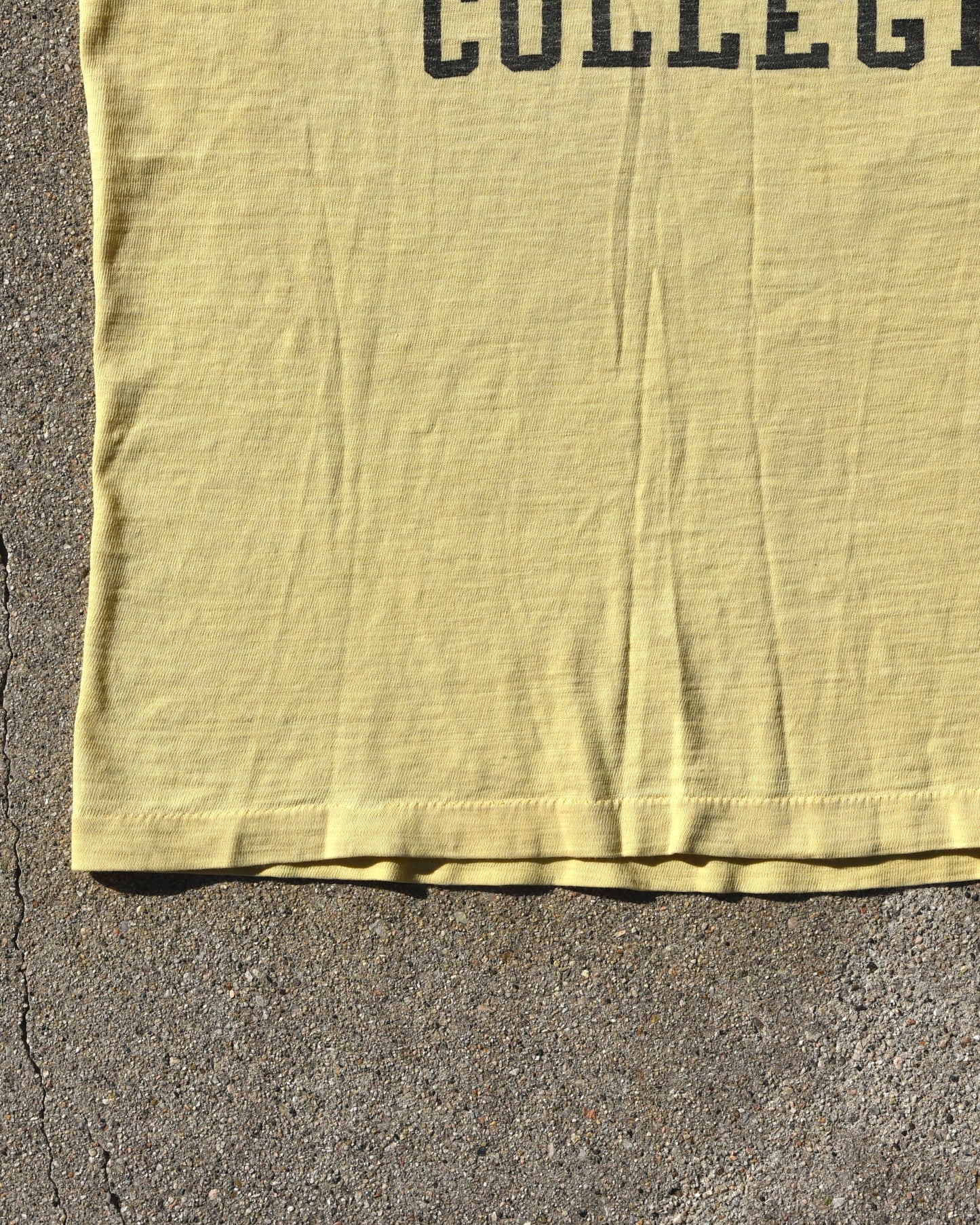 1950s Champion Running Man Manchester College Phys Ed Tshirt