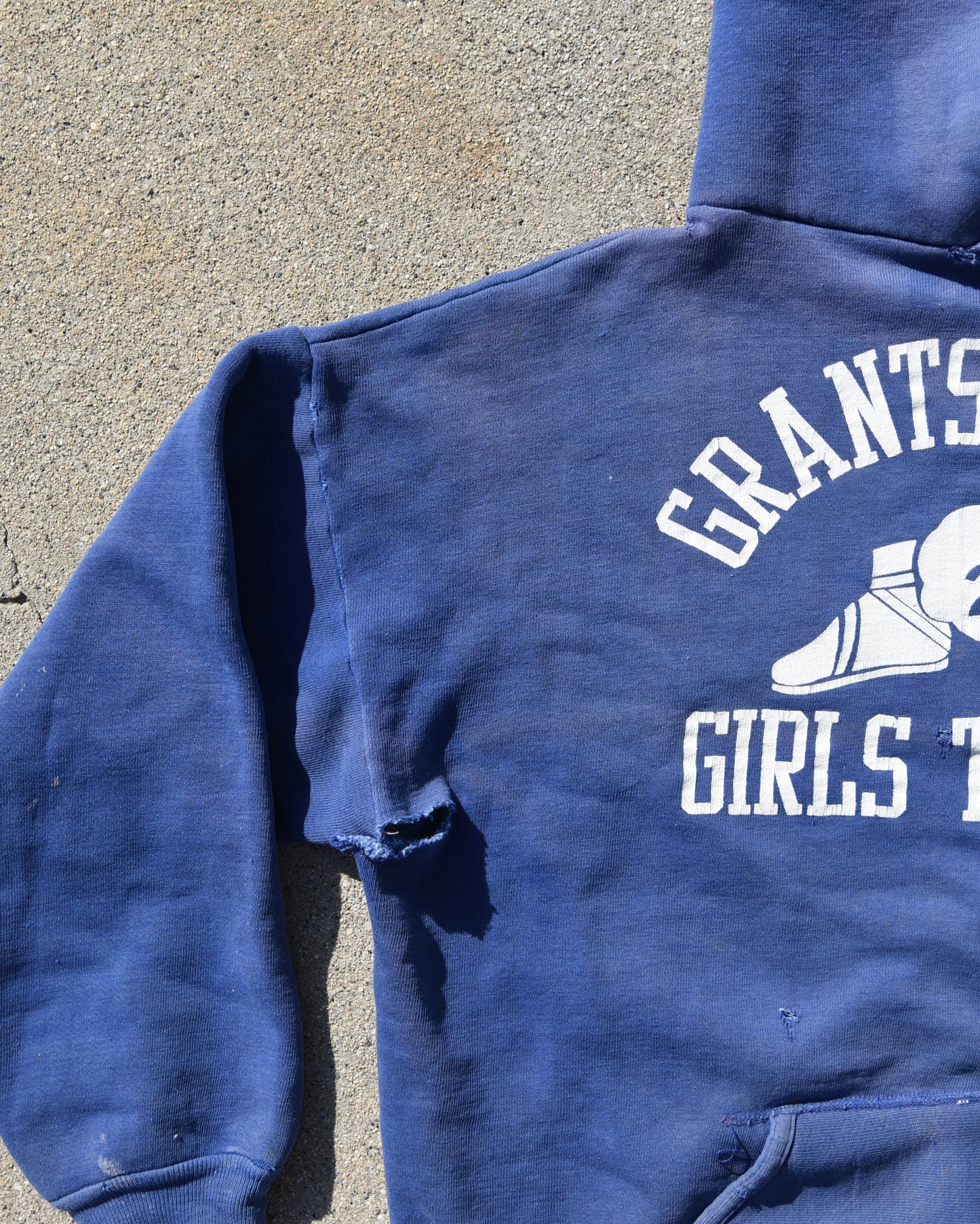 1960s Sun Faded Grants Pass Girls Track Hoodie