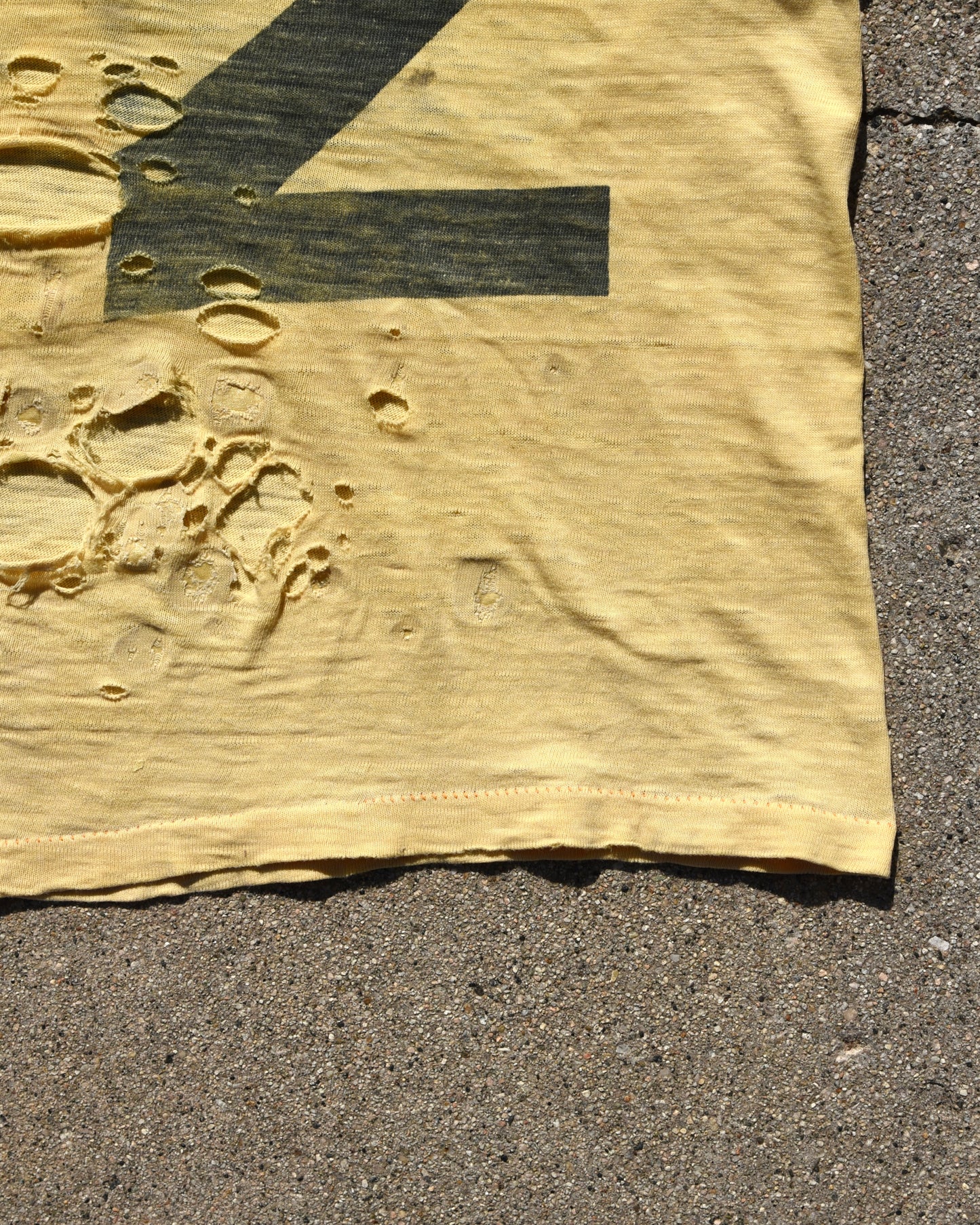 1950s Thrashed And Faded Water Print Football Jersey