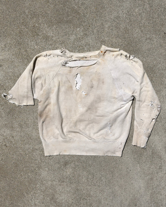 1950s Mayo Spruce Thrashed Distressed Worn Crewneck Sweatshirt Sz M