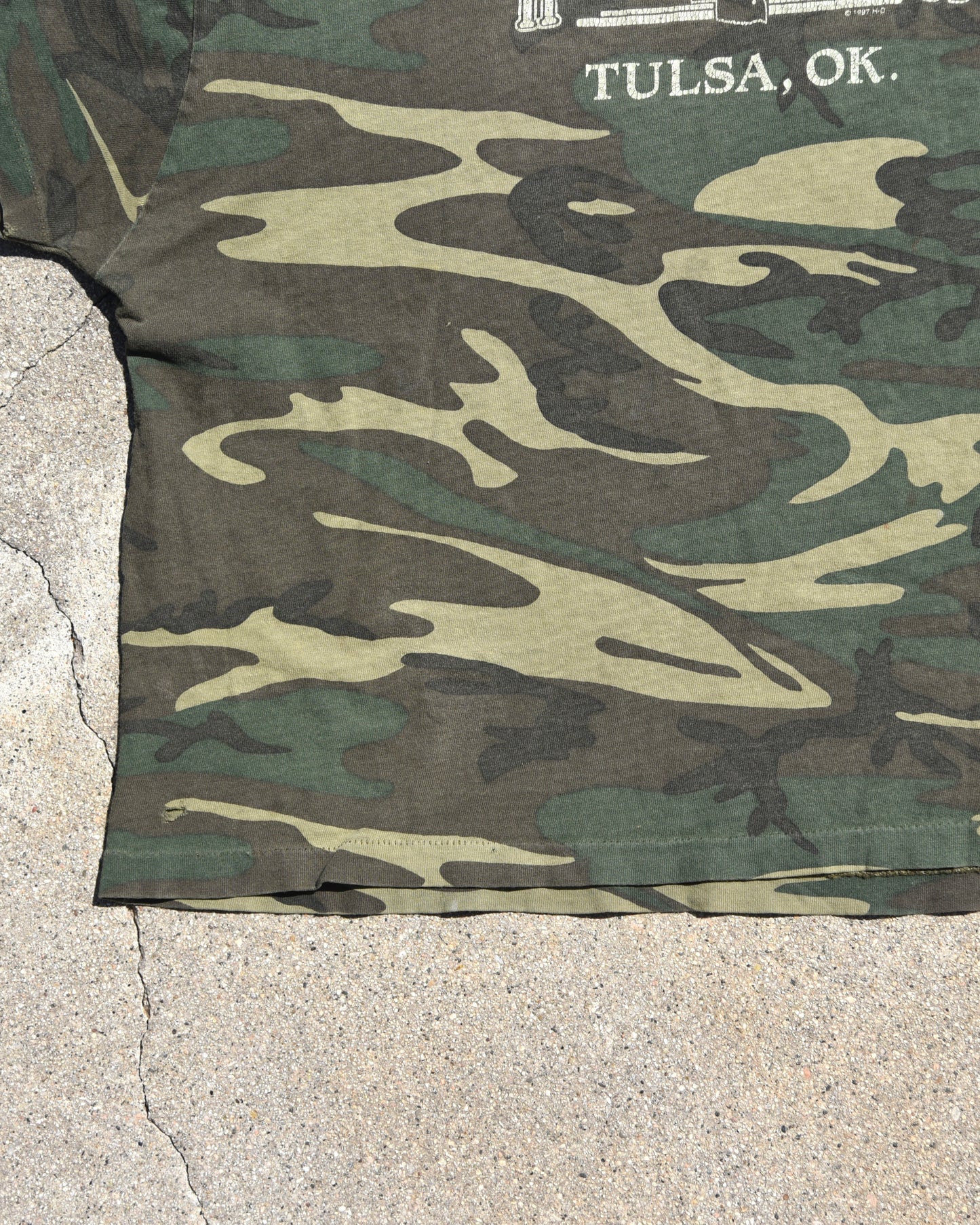 1990s Harley Davidson Camo Femme Tshirt