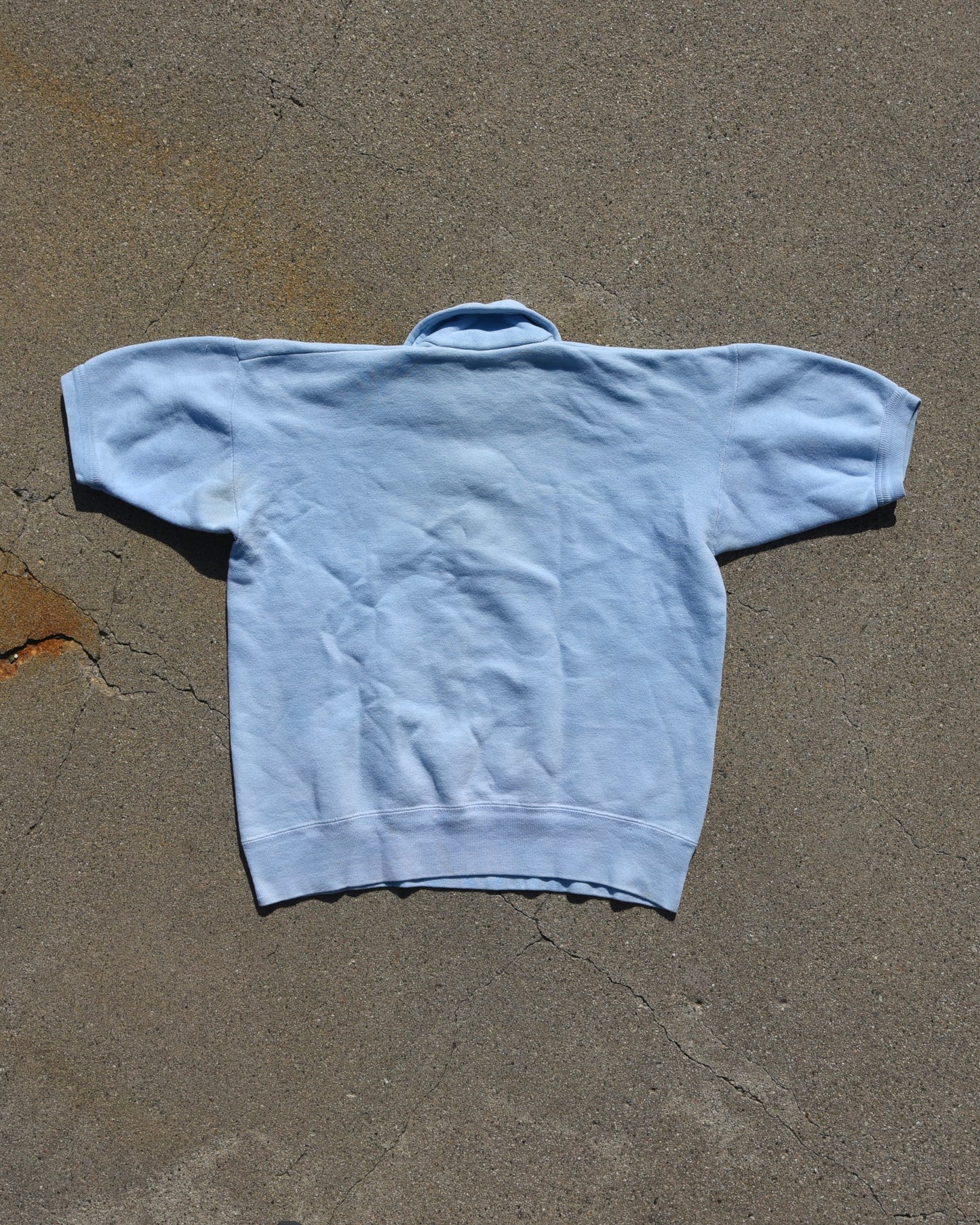 1960s Mountain Crags Camp Staff Shortsleeve Quarter Zip Sweatshirt