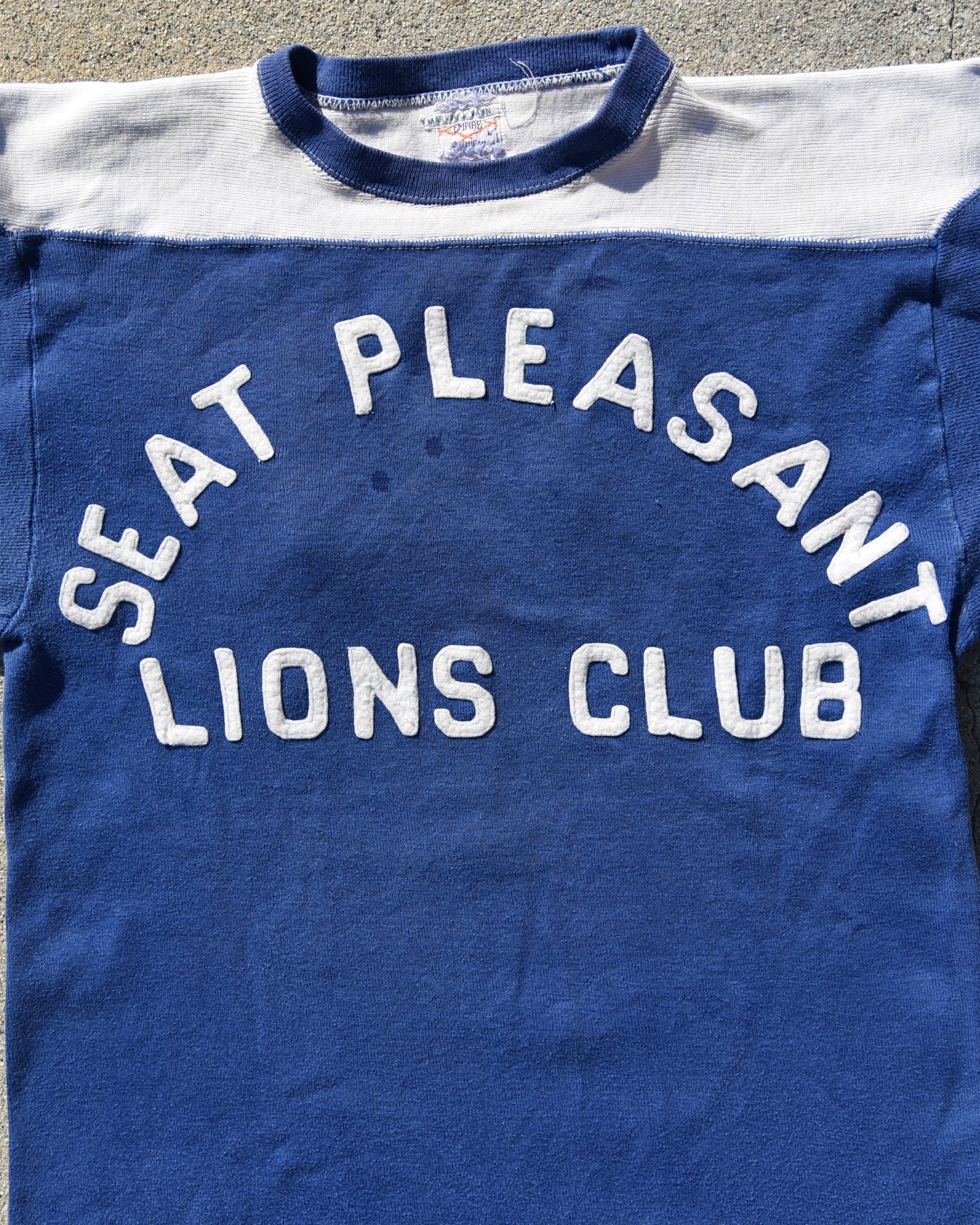 1950s Two Tone Seat Pleasant Lions Club Jersey