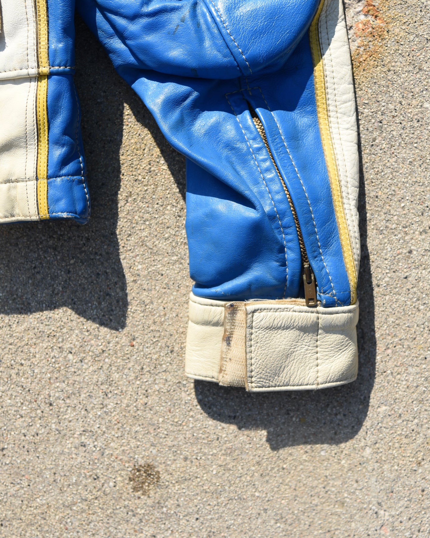 1960s ABC Motorcycle Racing Jacket Leather Cafe Racer