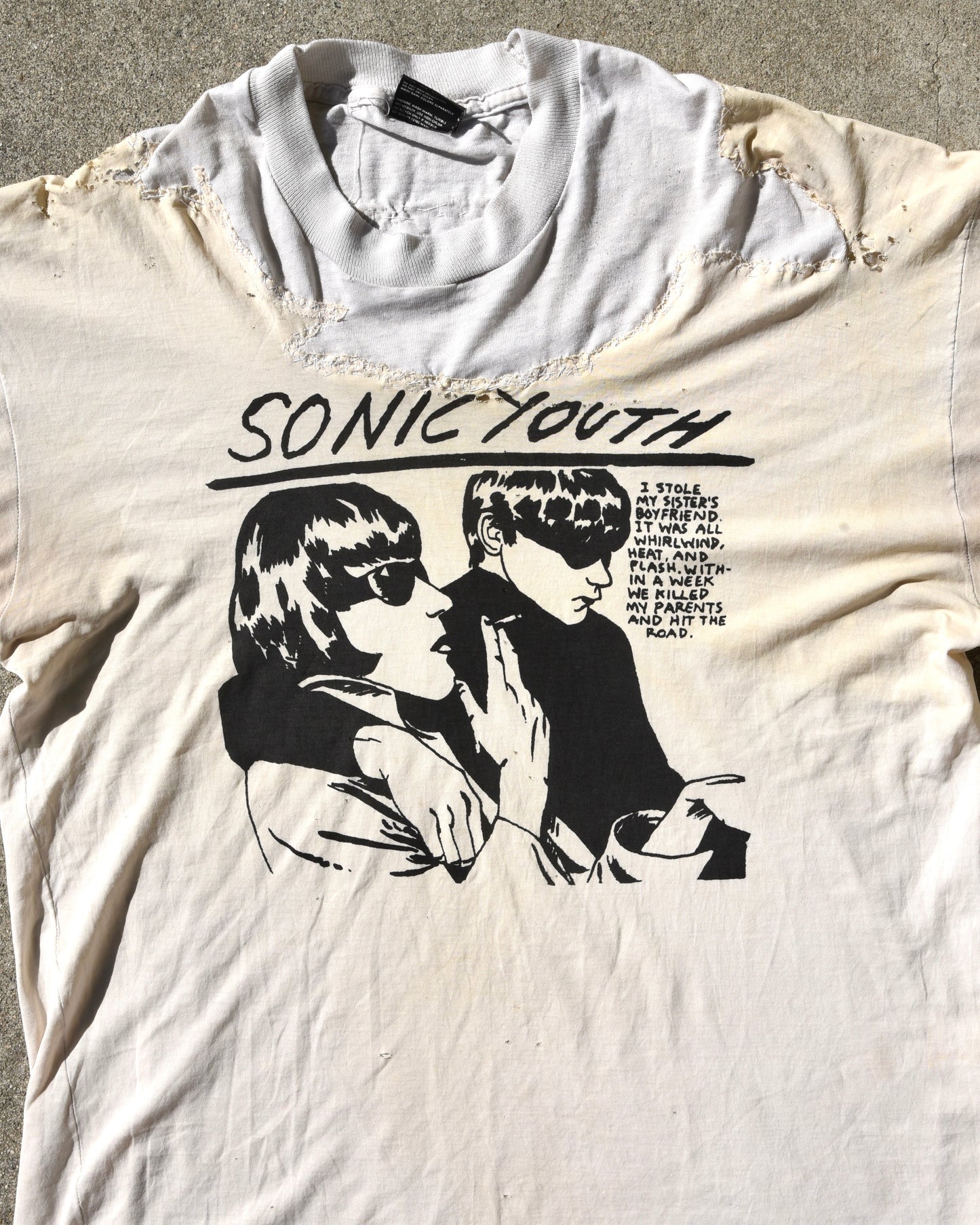 1990s Sonic Youth Thrashed and Repair Goo Tshirt