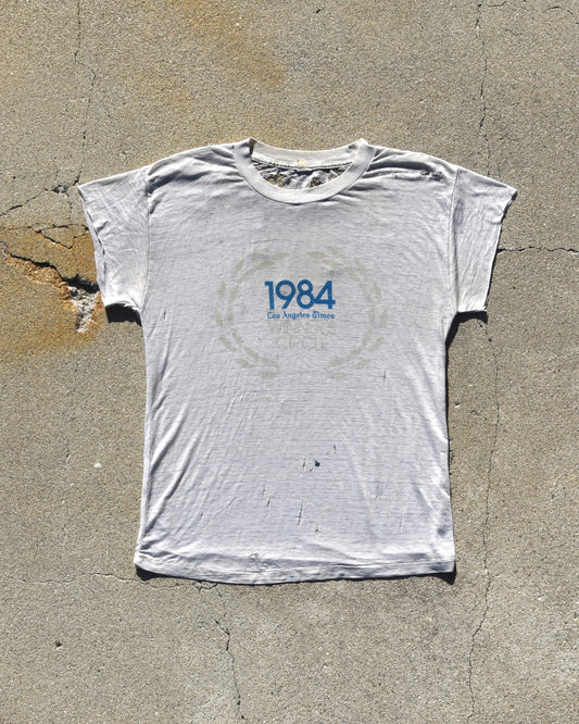1984 Los Angeles Times Paper Thin Thrashed Tshirt