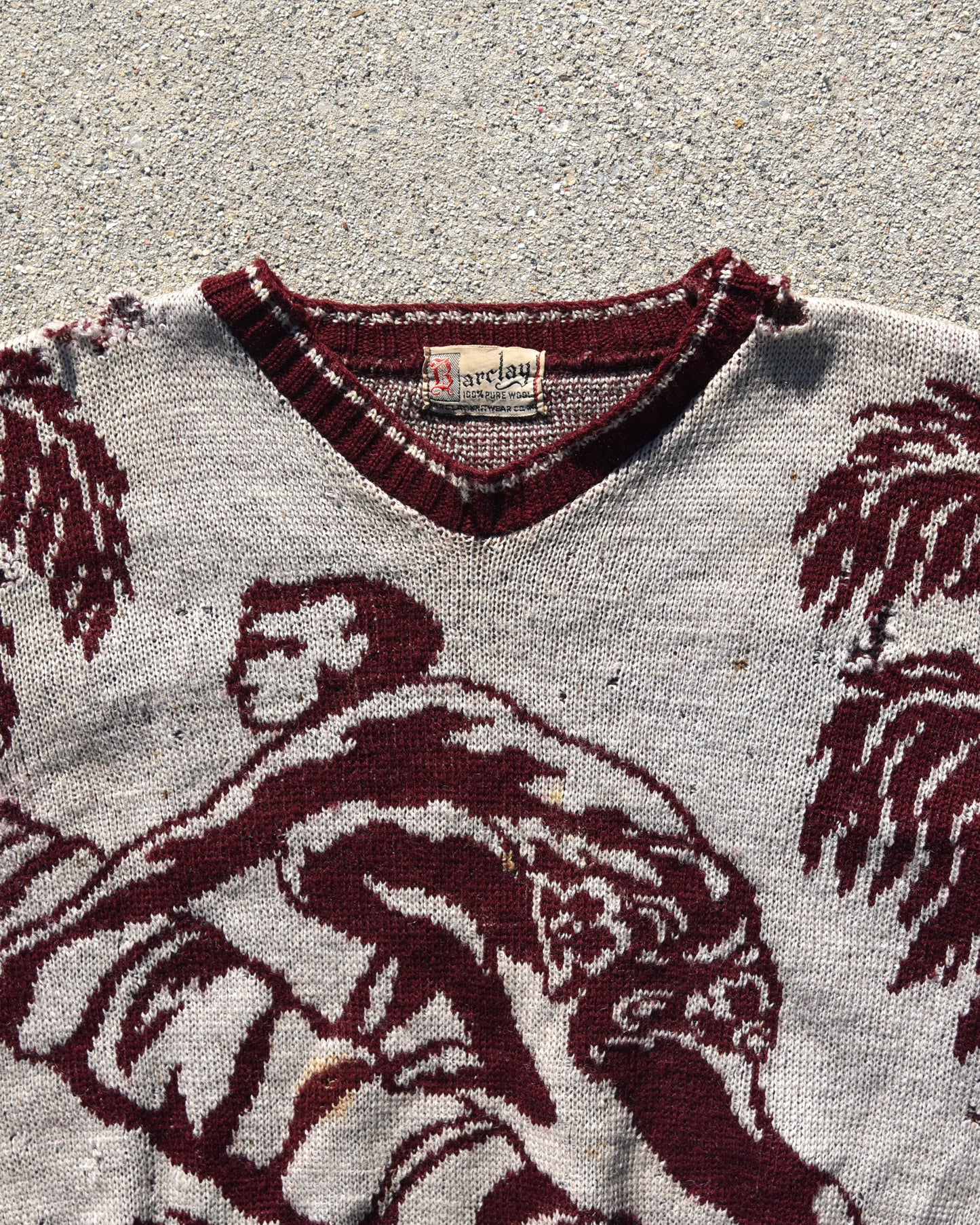 1940s Barclay Wool Sweatshirt