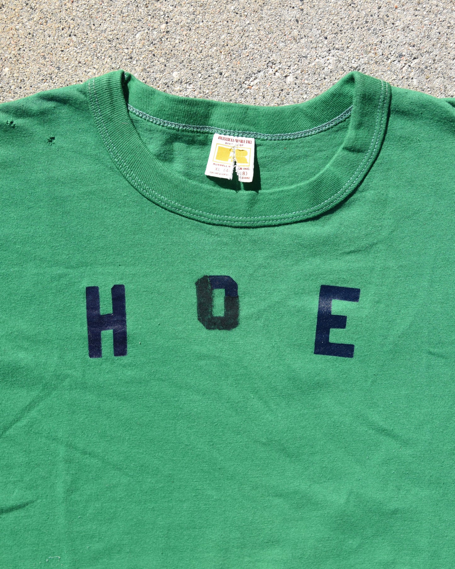 1970s Russell Athletic “HOE” Spell Out Tshirt