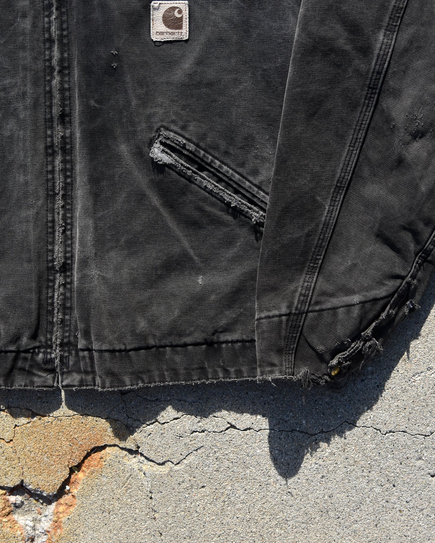 Carhartt Detroit Jacket J43 ONX Onyx Black Large Rare