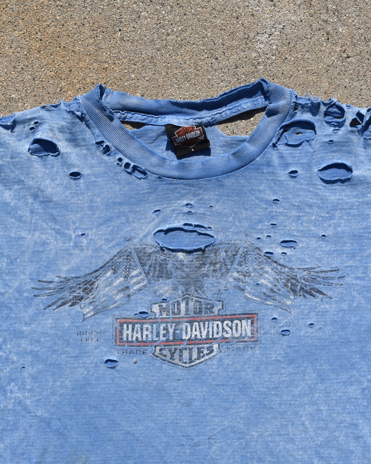 1990s Harley Davidson Tshirt Thrashed