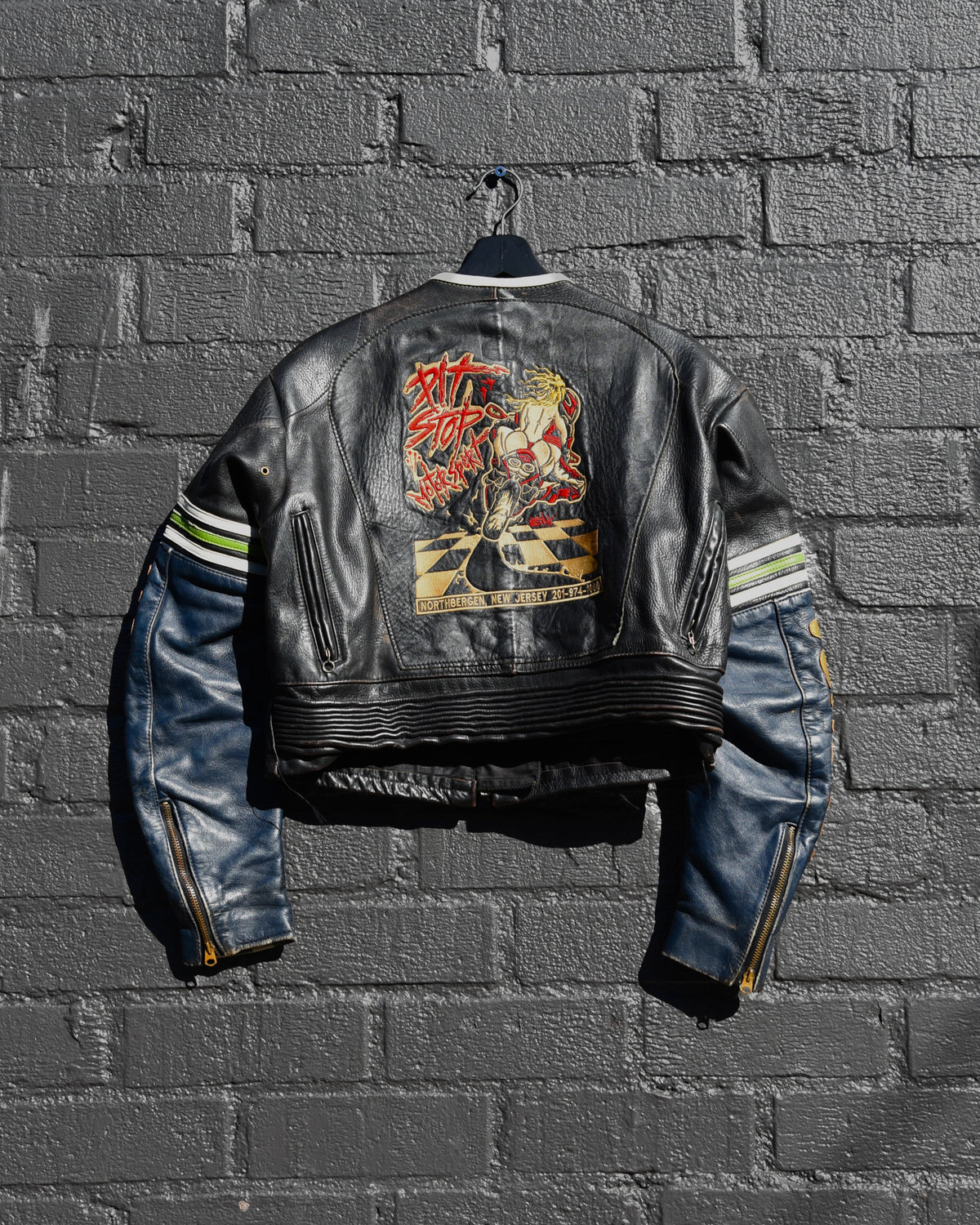 1990s Vanson One Star Pit Stop Motorsport Racing Jacket