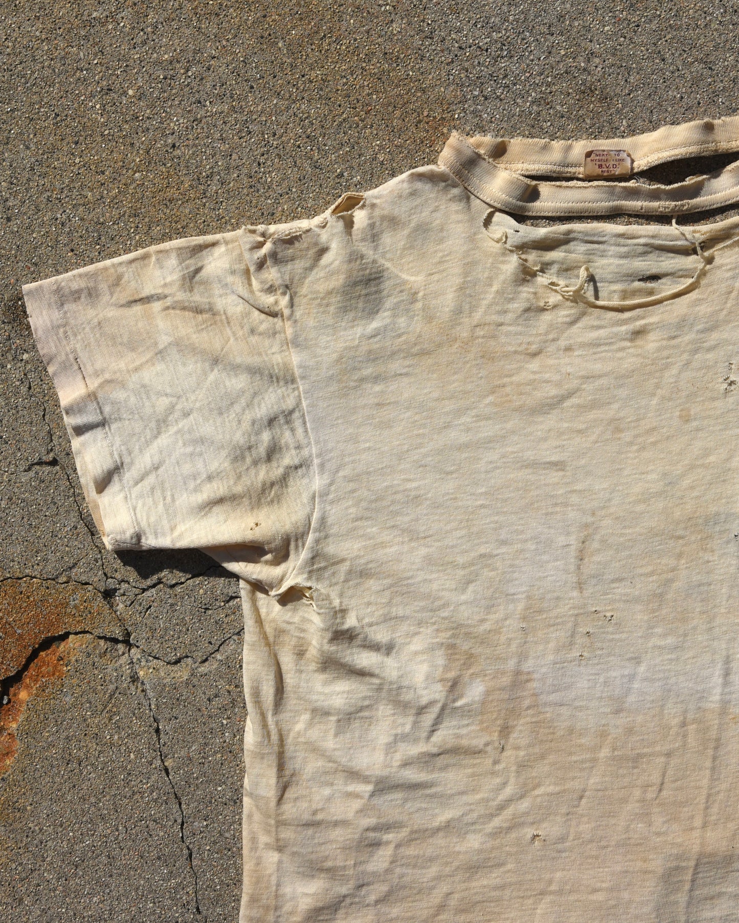 1950s Thrashed BVD Blank Tshirt