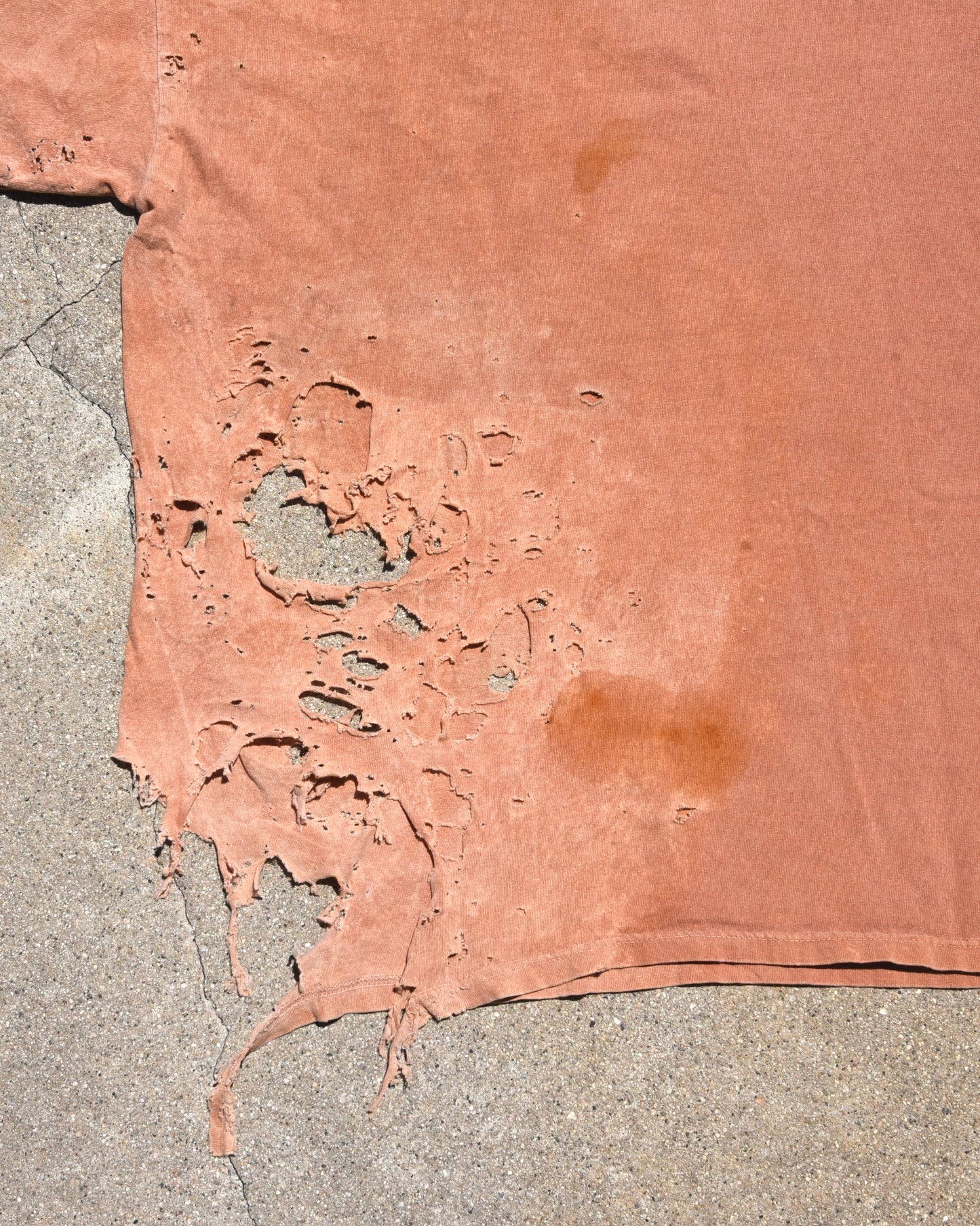Y2K Thrashed UPS I Bleed Brown Tshirt