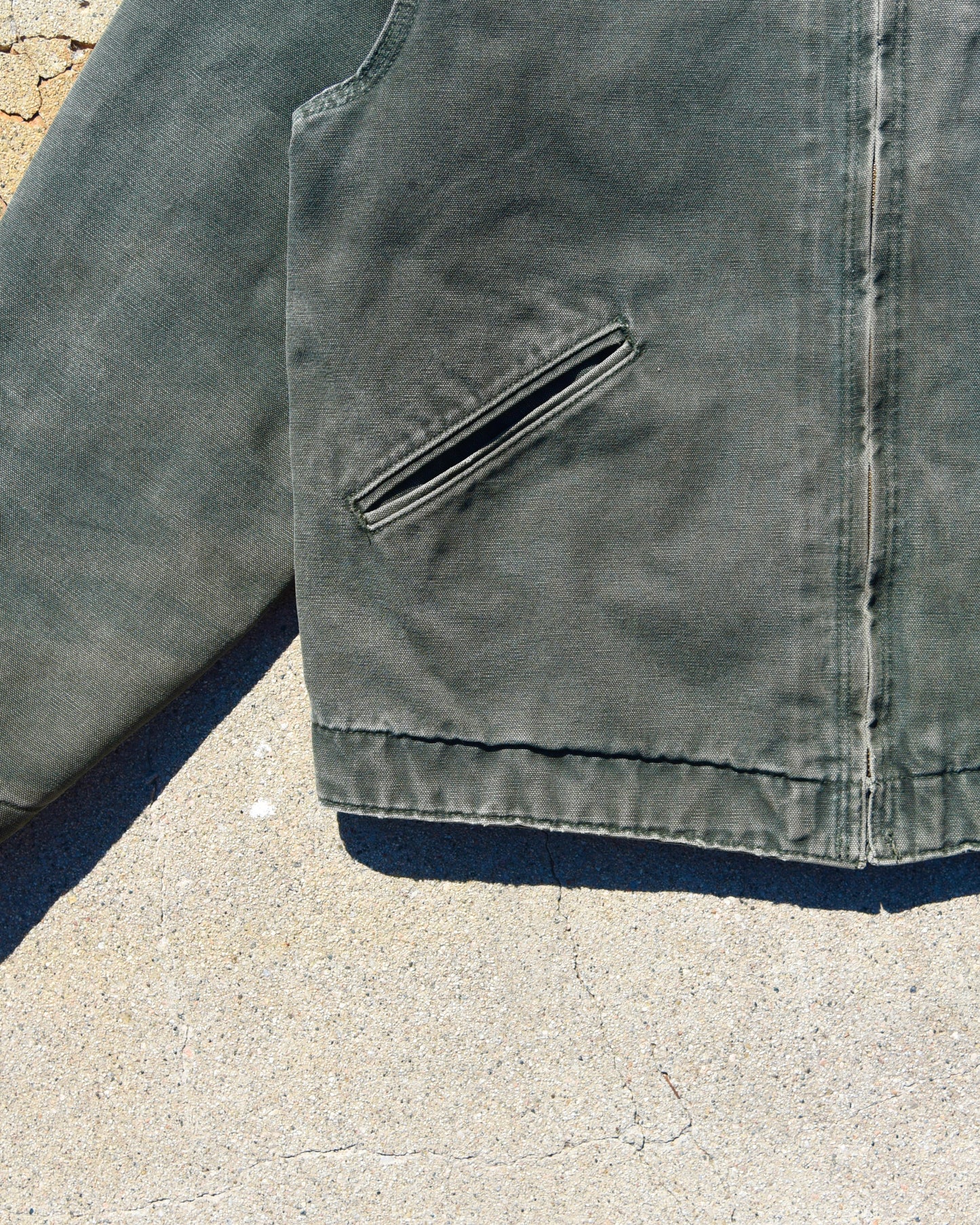 Carhartt Detroit Jacket J97 MOS Moss Green Blanket Lined Medium