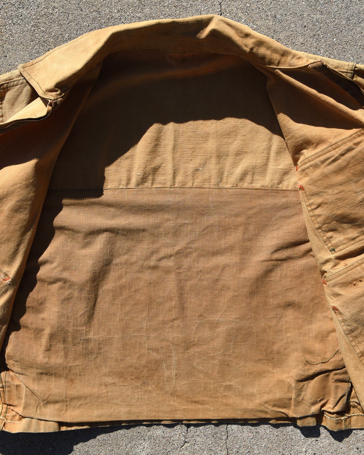 1940s Canvas Hunting Jacket - Buckle Back - Large