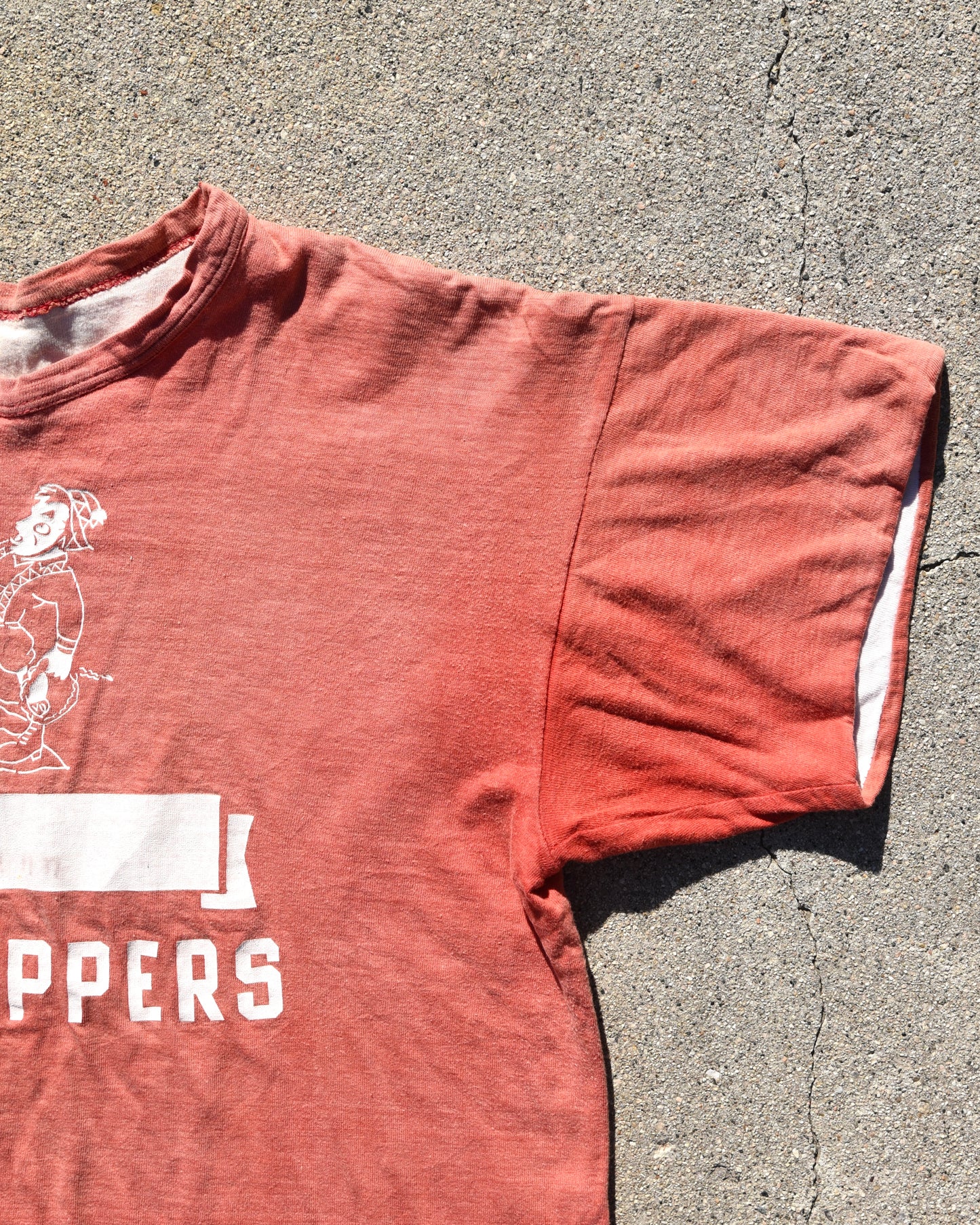 1950s Champion Running Man Double Face Hilltoppers Phys Ed Tshirt