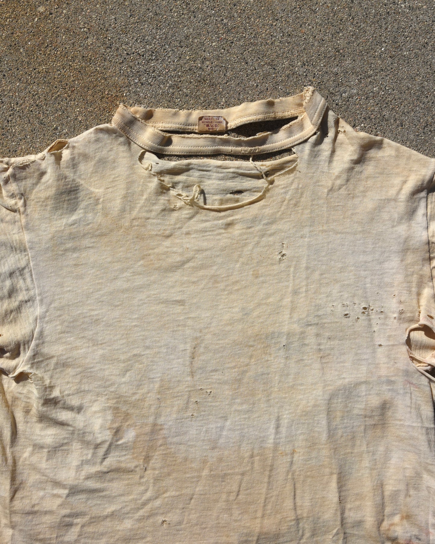 1950s Thrashed BVD Blank Tshirt