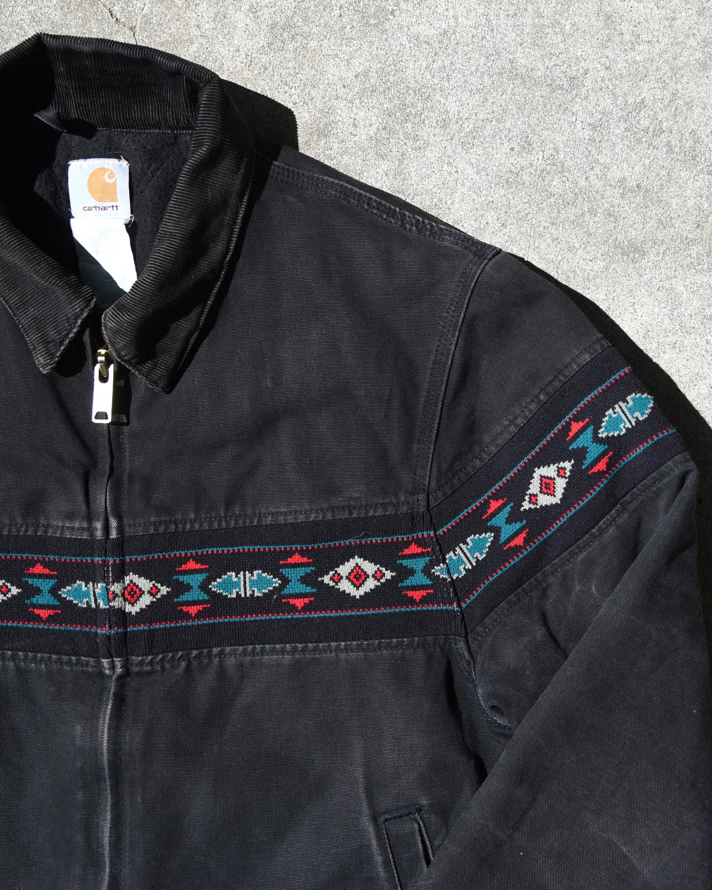 Carhartt J77 BLK Aztec Southwest Santa Fe Jacket - Medium