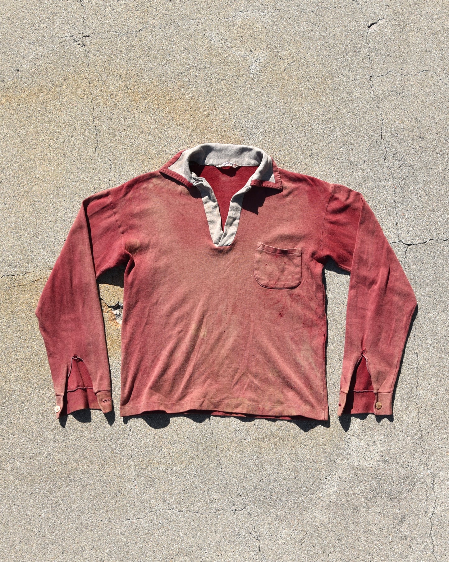 1940s Campus Long Sleeve Collared Shirt