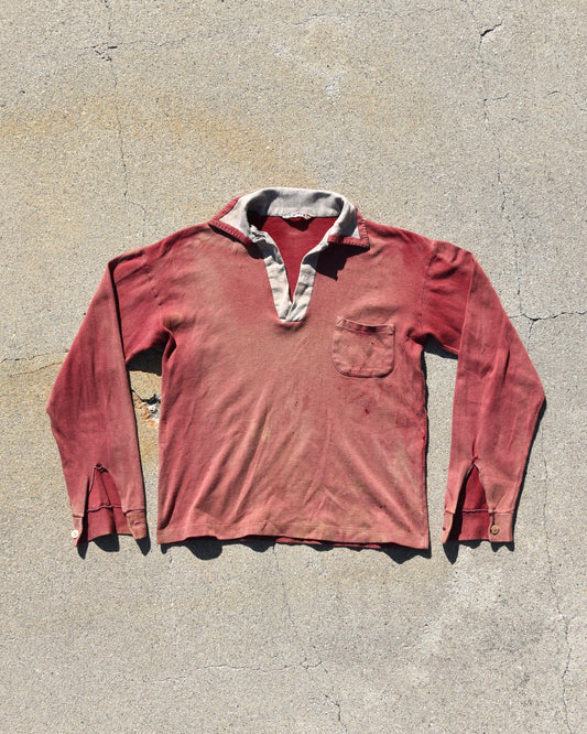 1940s Campus Long Sleeve Collared Shirt