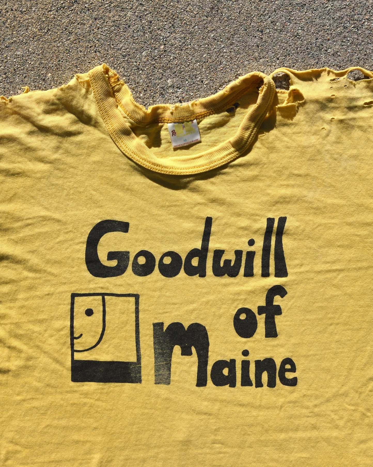 1970s Thrashed Goodwill of Maine Tshirt