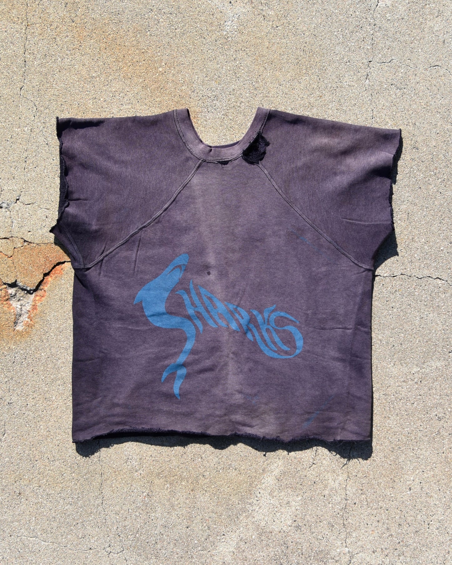 1960s West Side Story Jets Vs Sharks Sweatshirt Cutoff