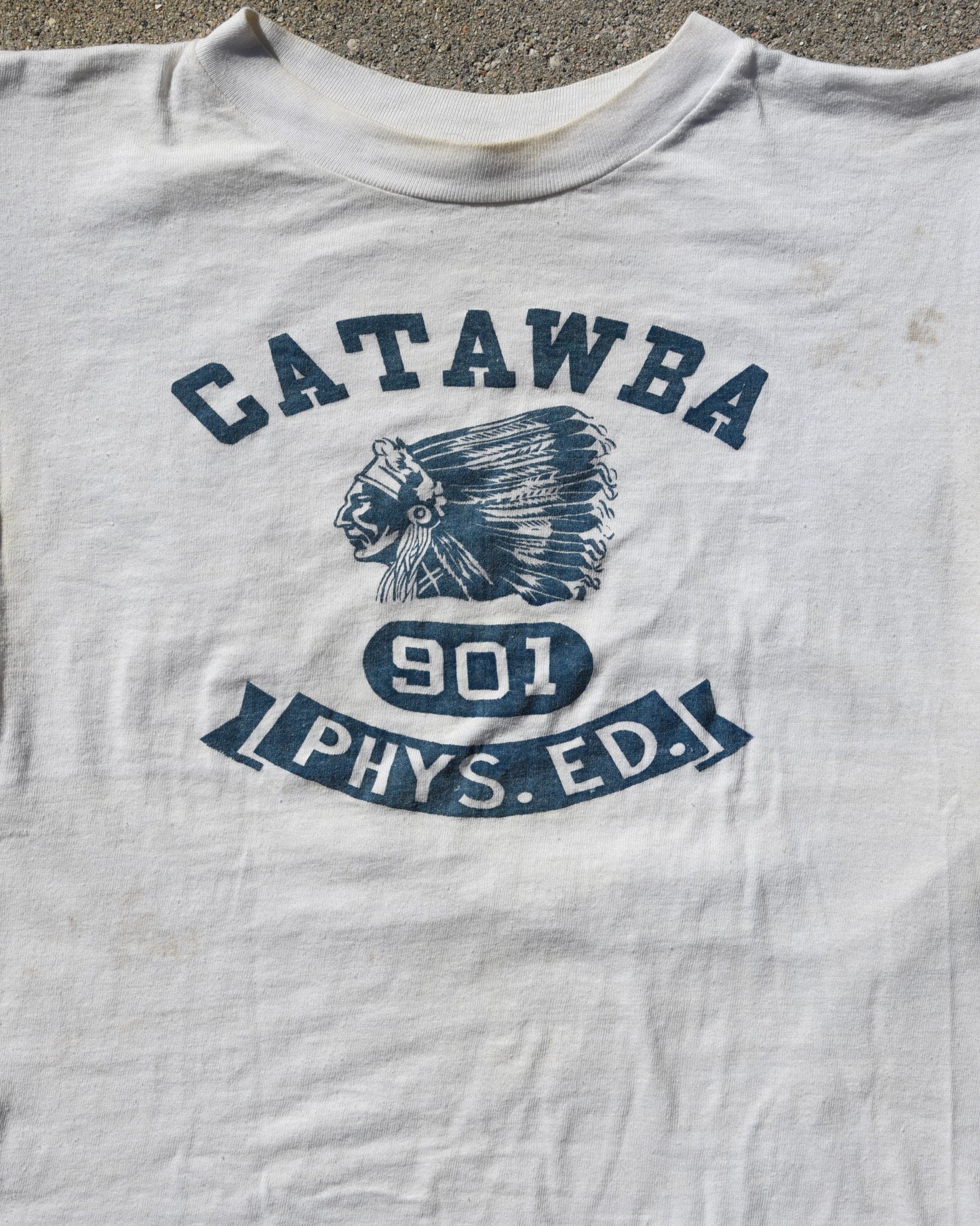 1950s Champion Running Man Catawba Phys Ed Tshirt