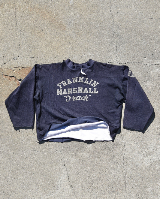 1950s Champion Double Face Franklin Marshall Track Sweatshirt