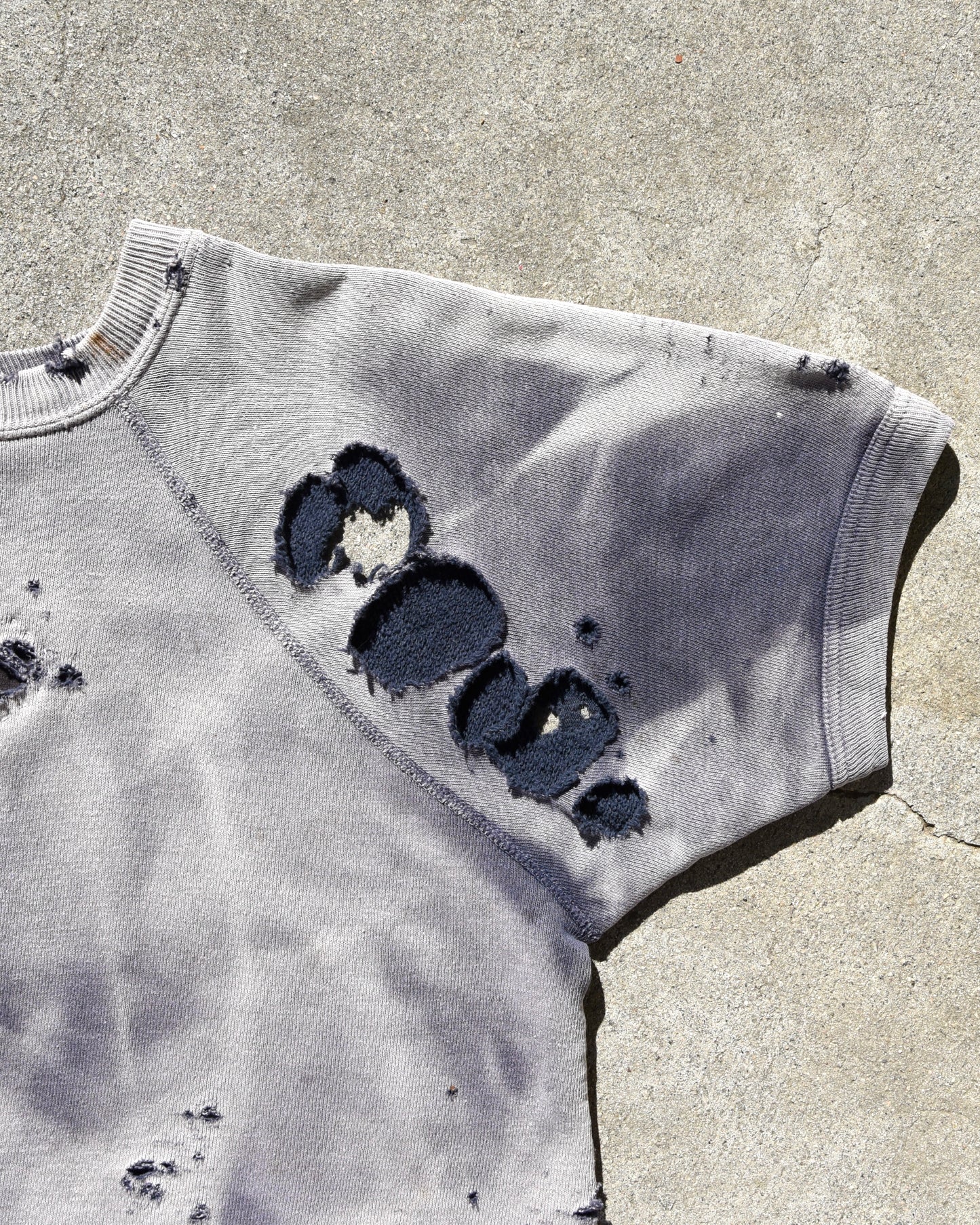 Vintage Thrashed and Sun Faded 1960s S/S Sweatshirt