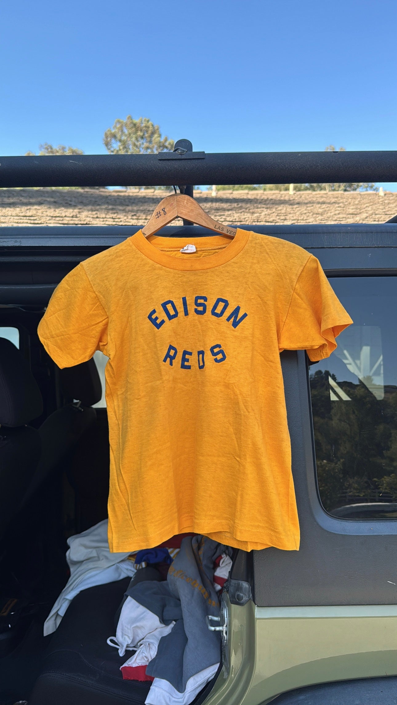 1950s Champion Running Man Edison Reds Tshirt Youth