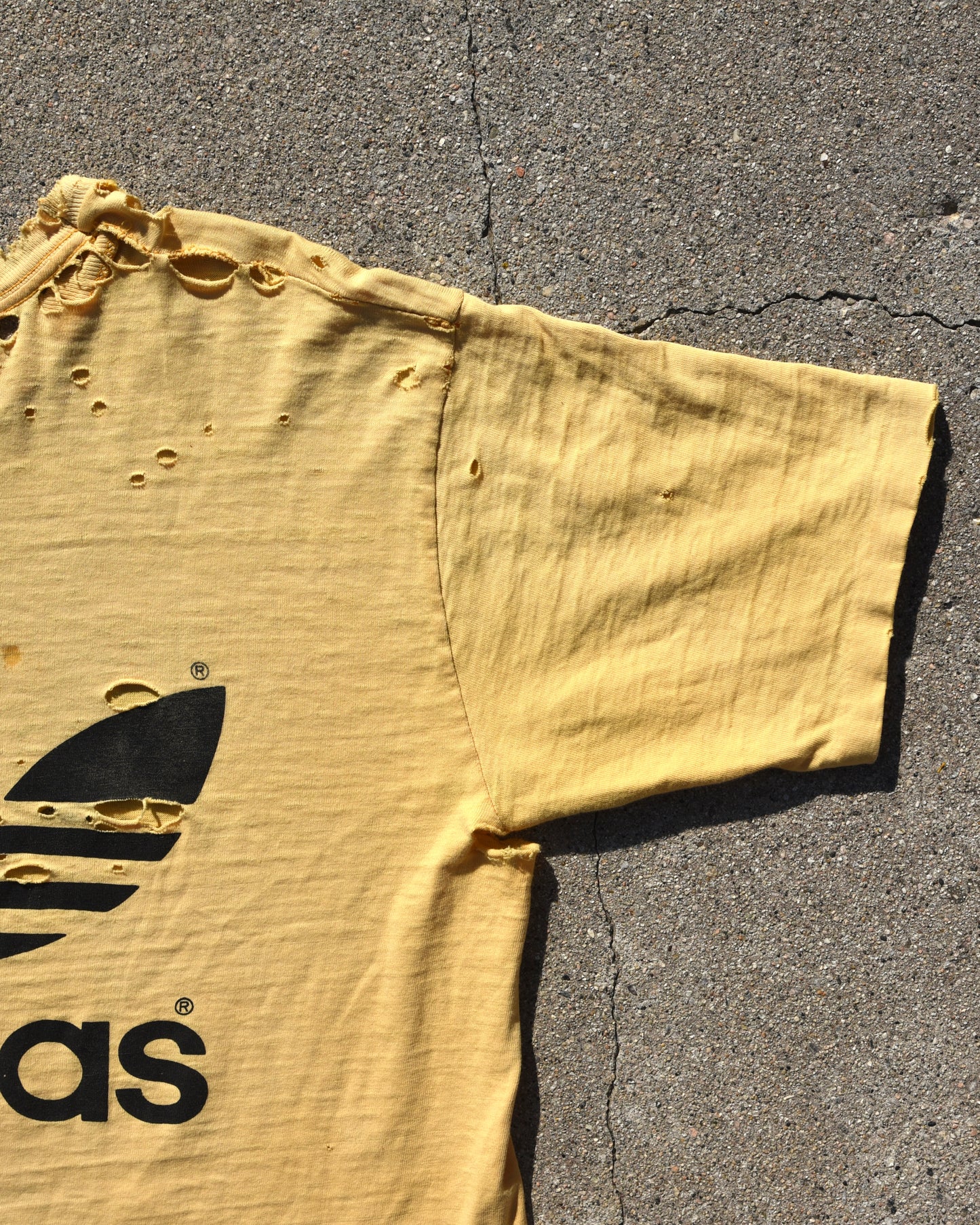 1970s Thrashed Adidas Tshirt