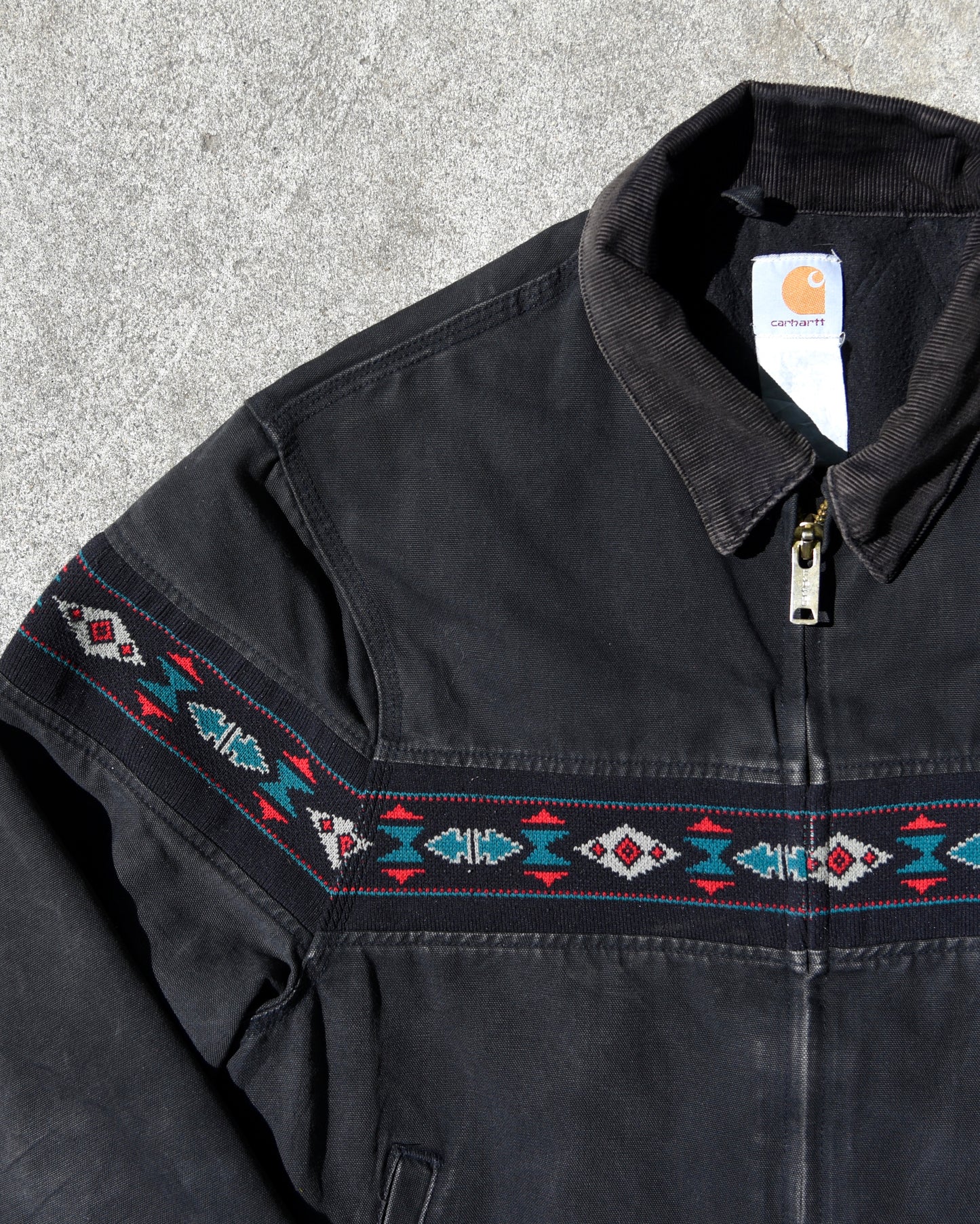 Carhartt J77 BLK Aztec Southwest Santa Fe Jacket - Medium