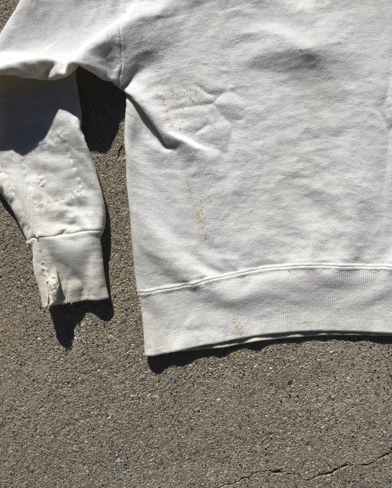 1950s Repaired Oxford Hornets Quarter Zip Sweatshirt