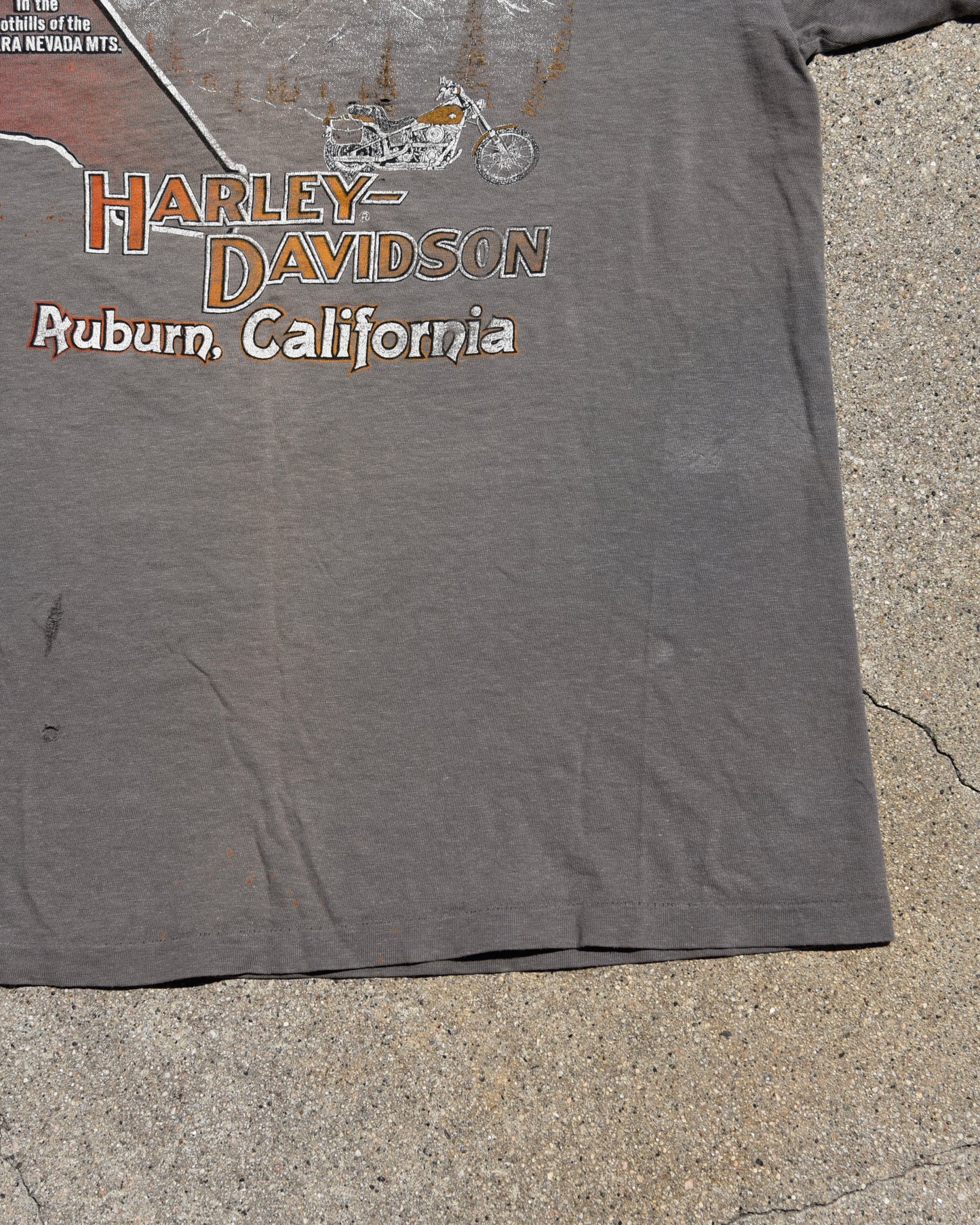 1980s Sun Faded Harley Davidson Real Steel Tshirt