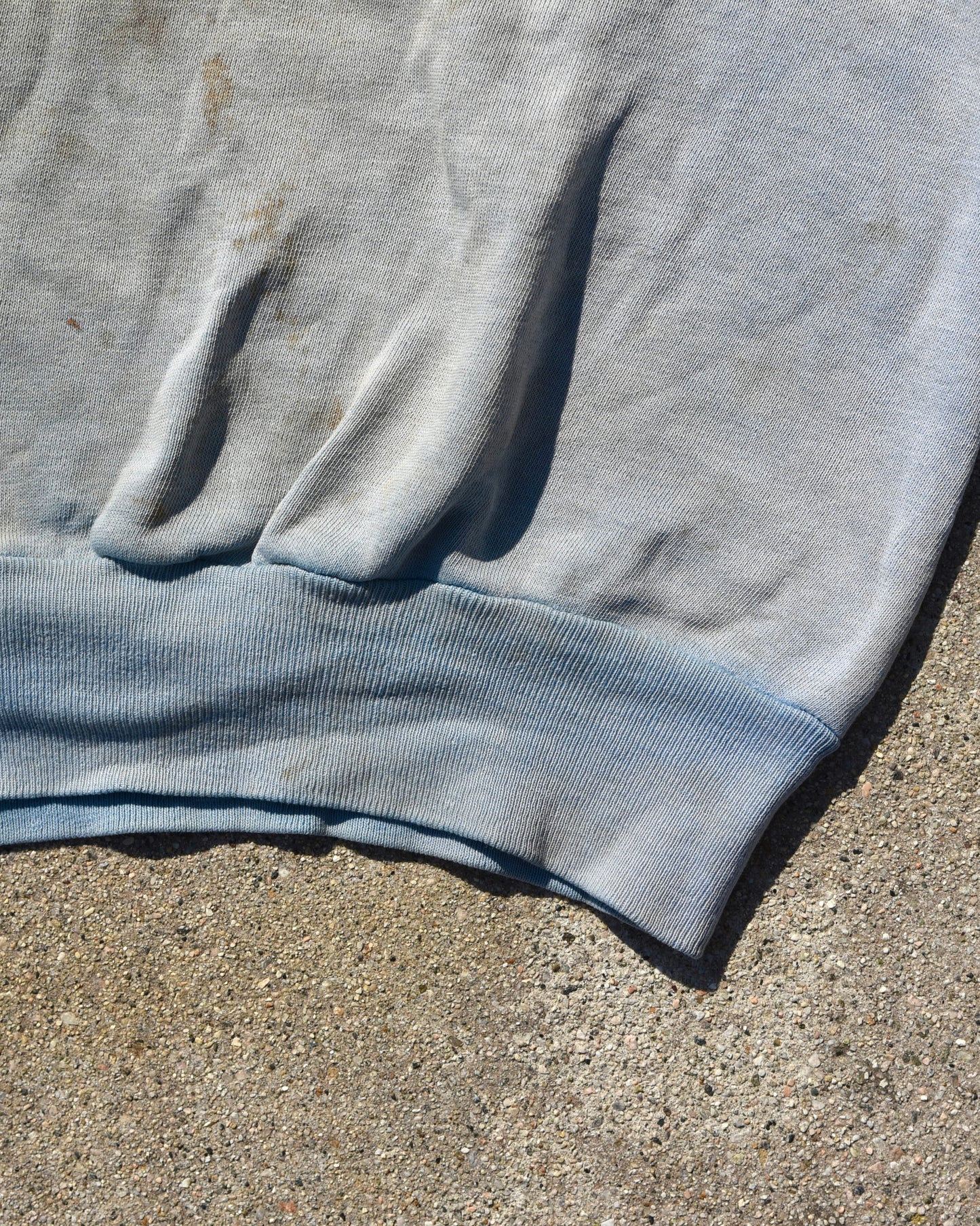 1960s Cascadia Sun Faded Blue Quarter Zip Sweatshirt