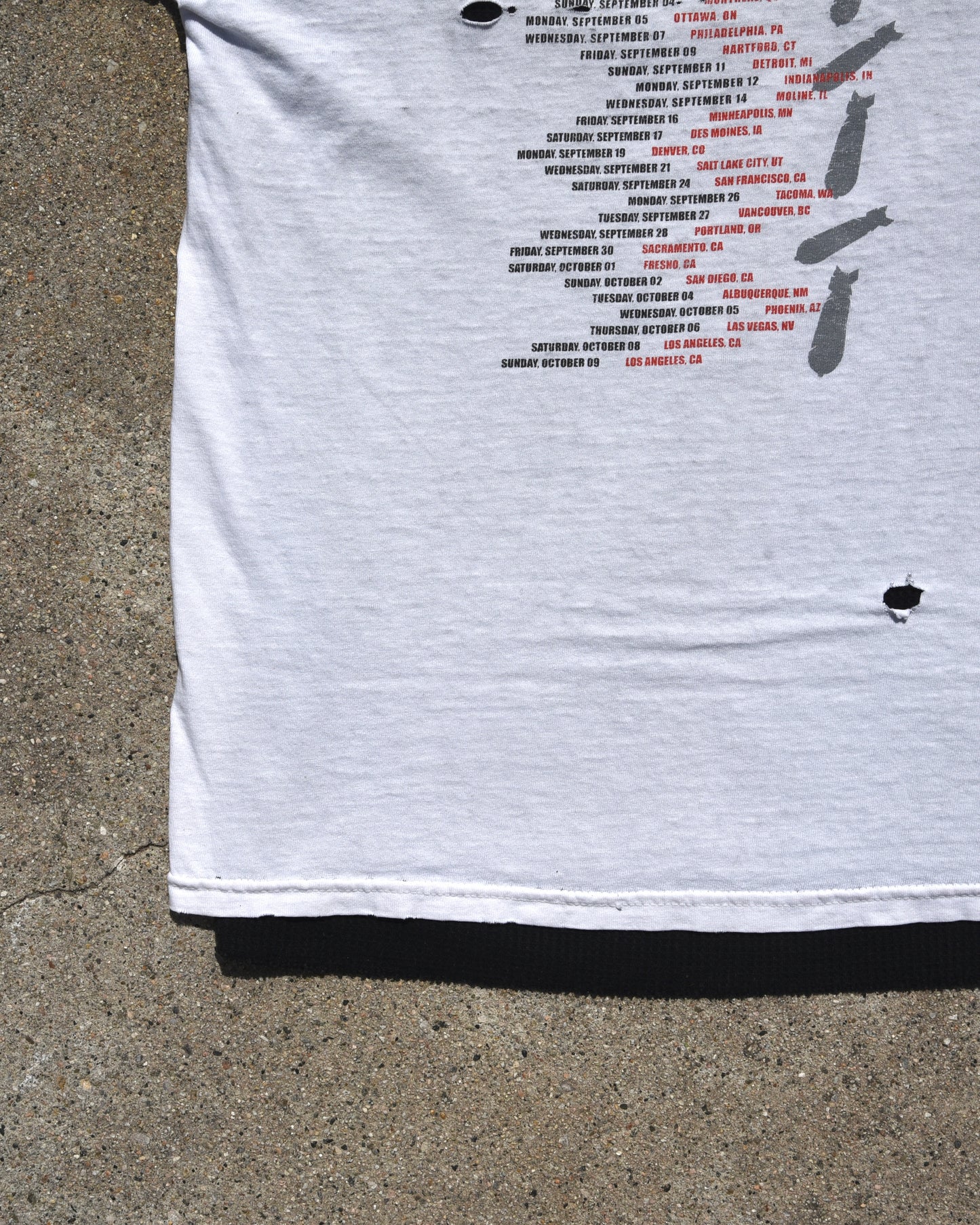 2005 Thrashed Green Day American Idiot Tshirt