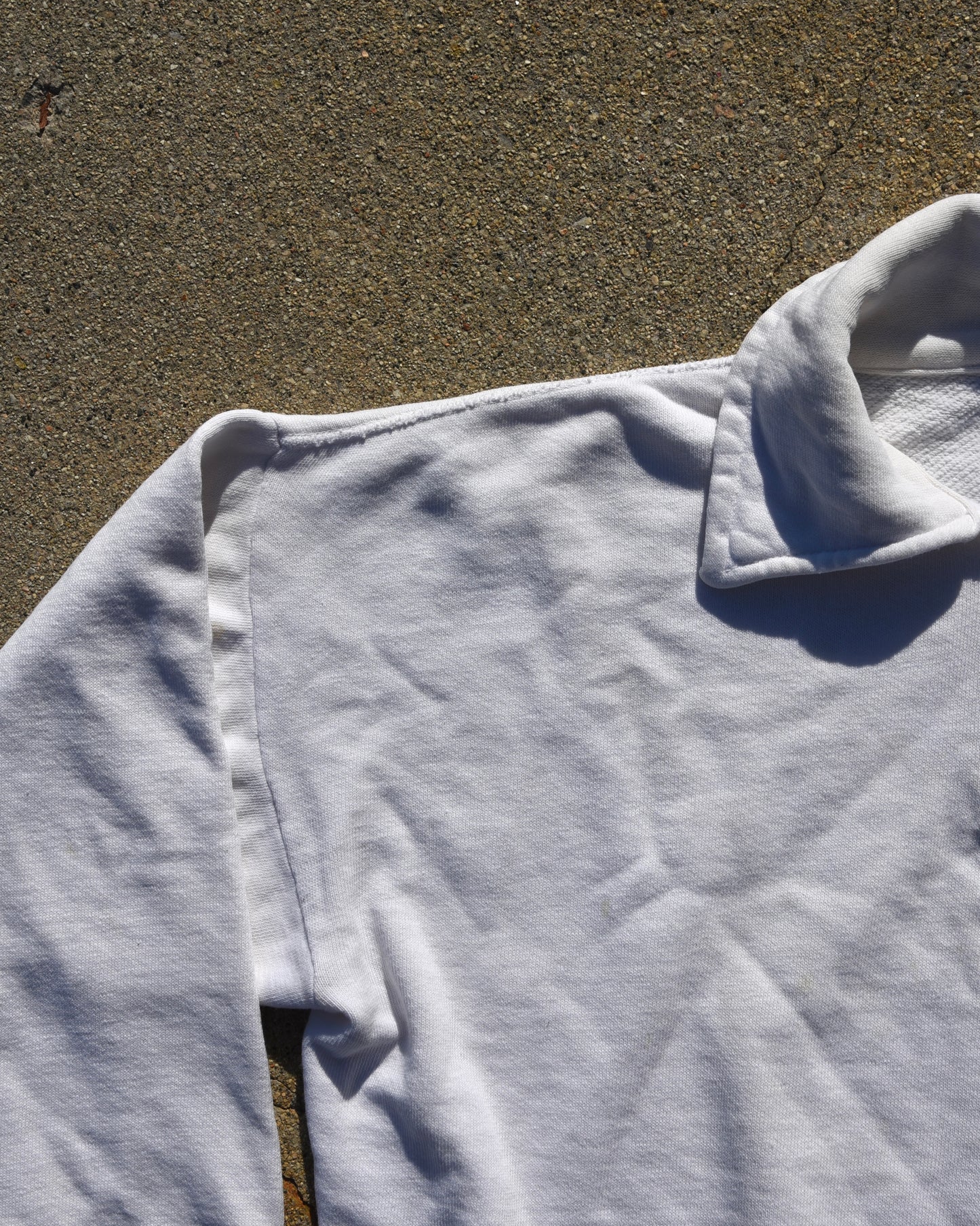 1960s Sweatshirt Quarter Zip Chainstitch Size M