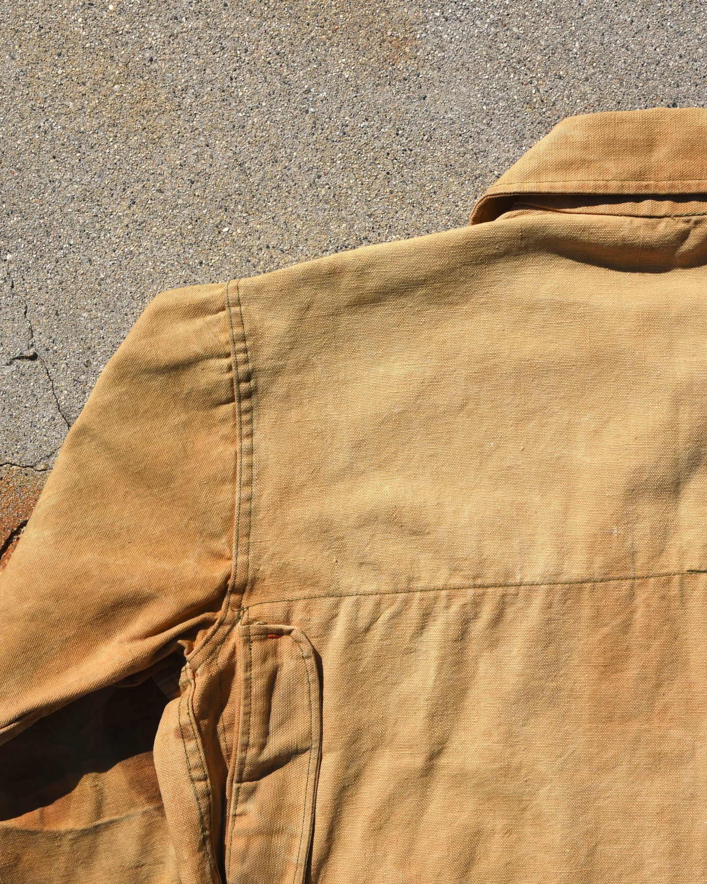1940s Canvas Hunting Jacket - Buckle Back - Large