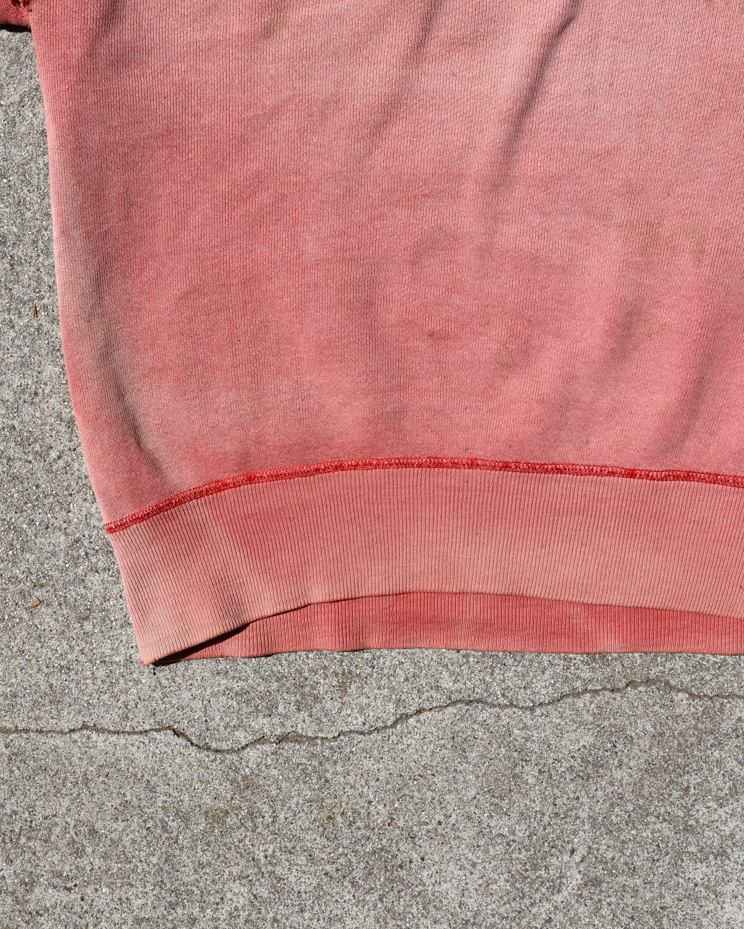 1960s Fraternity Property Of Delta Upsilon Sun Faded Thrashed Sweatshirt