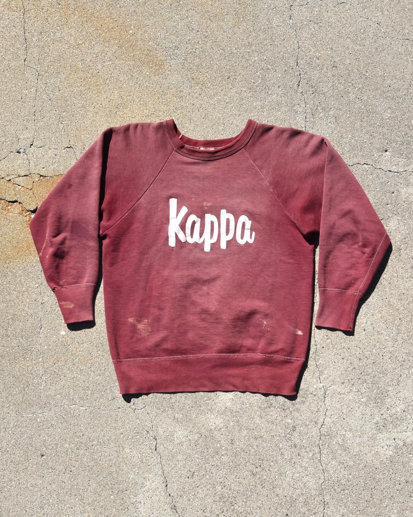 1950s Hanes Windshield Kappa Fraternity Sweatshirt True Vintage