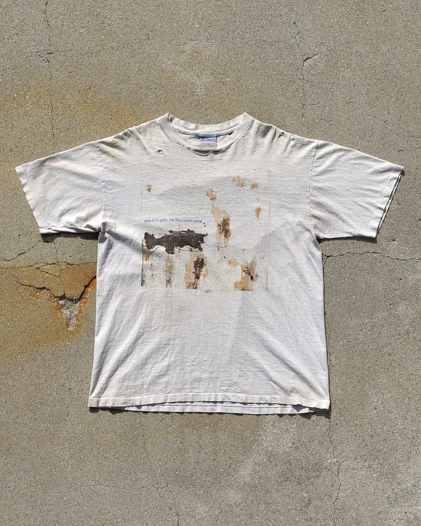 1994 Nine Inch Nails The Downward Spiral Self Destruct Halo Eight Tshirt