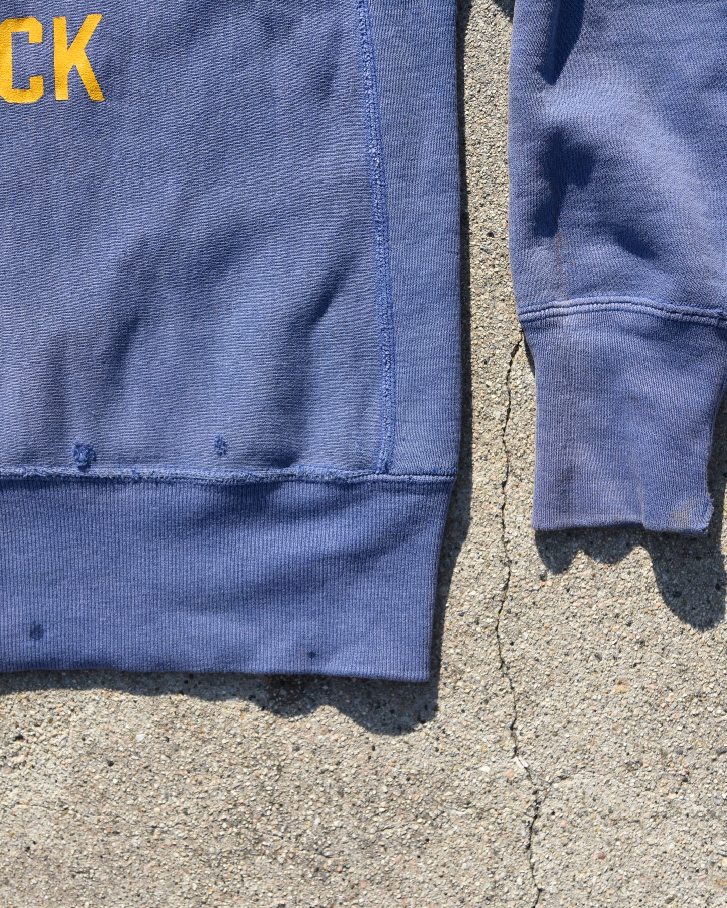 1960s High Point Track Champion Reverse Weave Expansion Gusset Sweatshirt