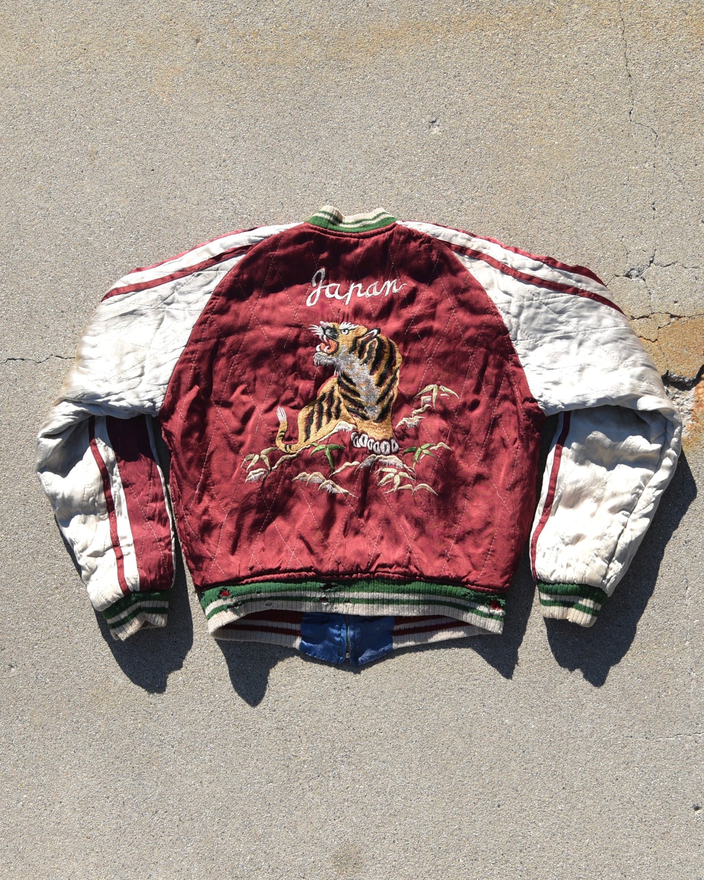 1950s Japan Sukajan Reversible Souvenir Jacket Sun Faded